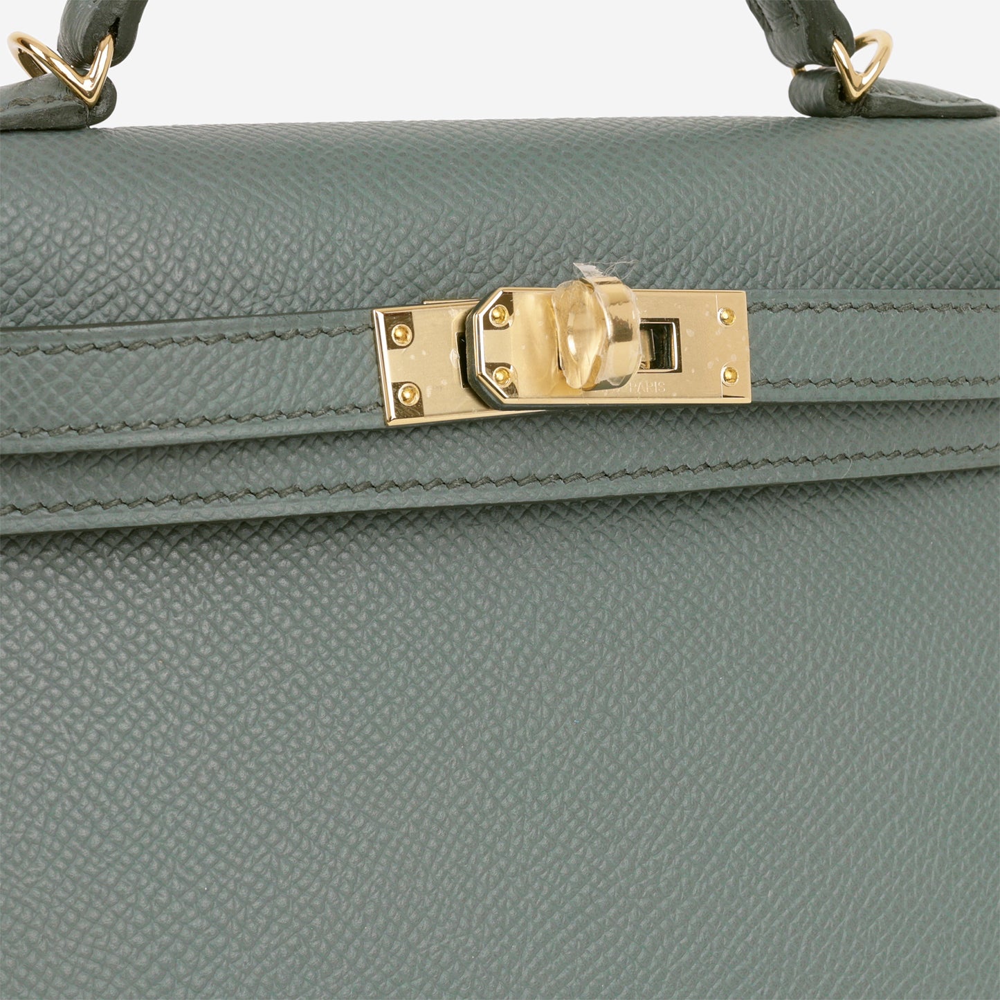 Hermès Mini Kelly - Vert Amande Epsom | Permabrass Hardware - Bagista