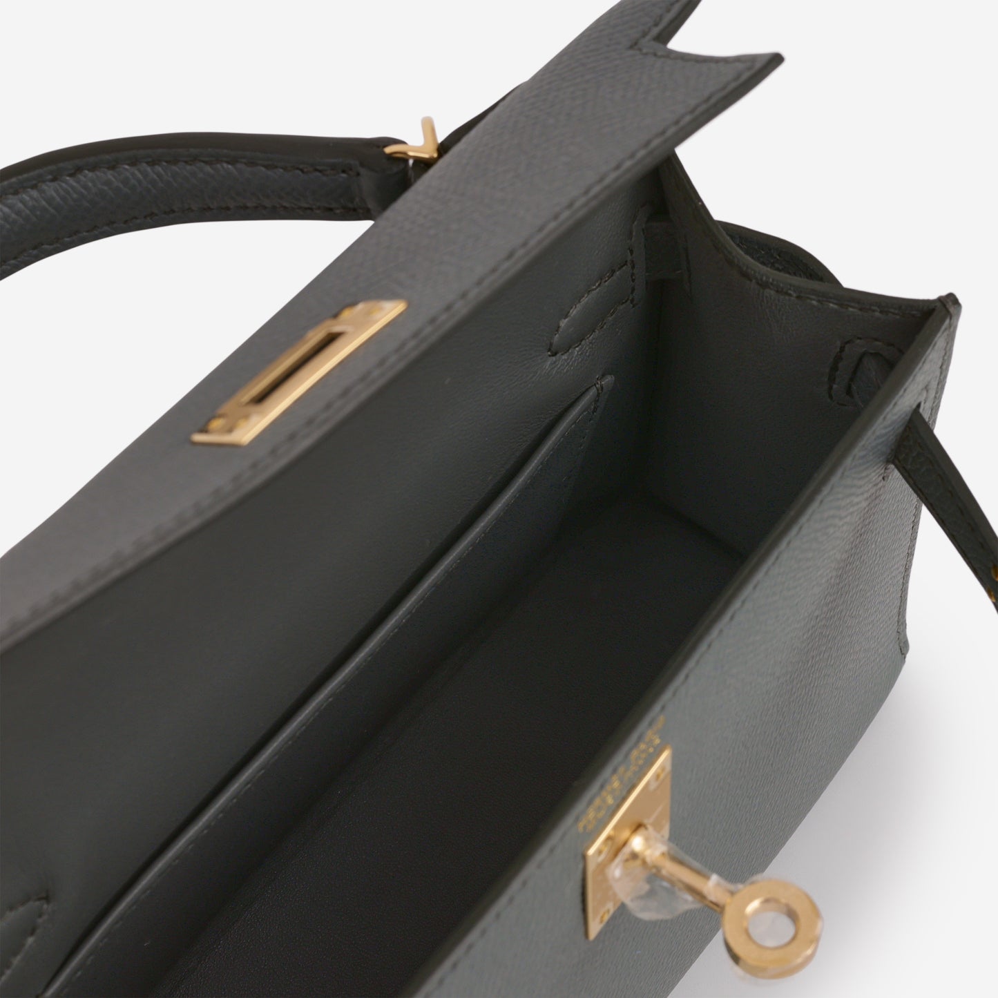 Hermès Mini Kelly - Vert Amande Epsom | Permabrass Hardware