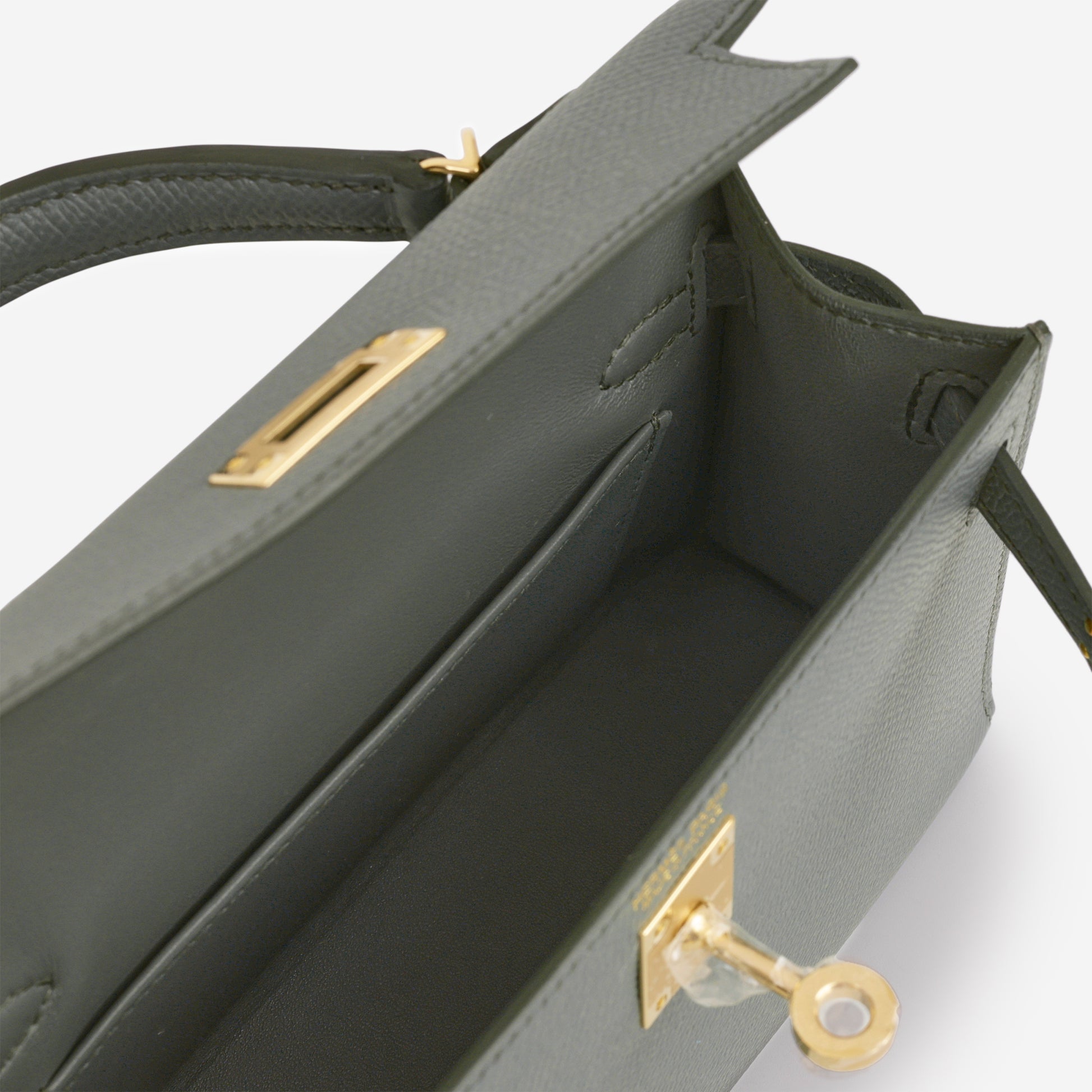 Hermès Mini Kelly - Vert Amande Epsom | Permabrass Hardware - Bagista