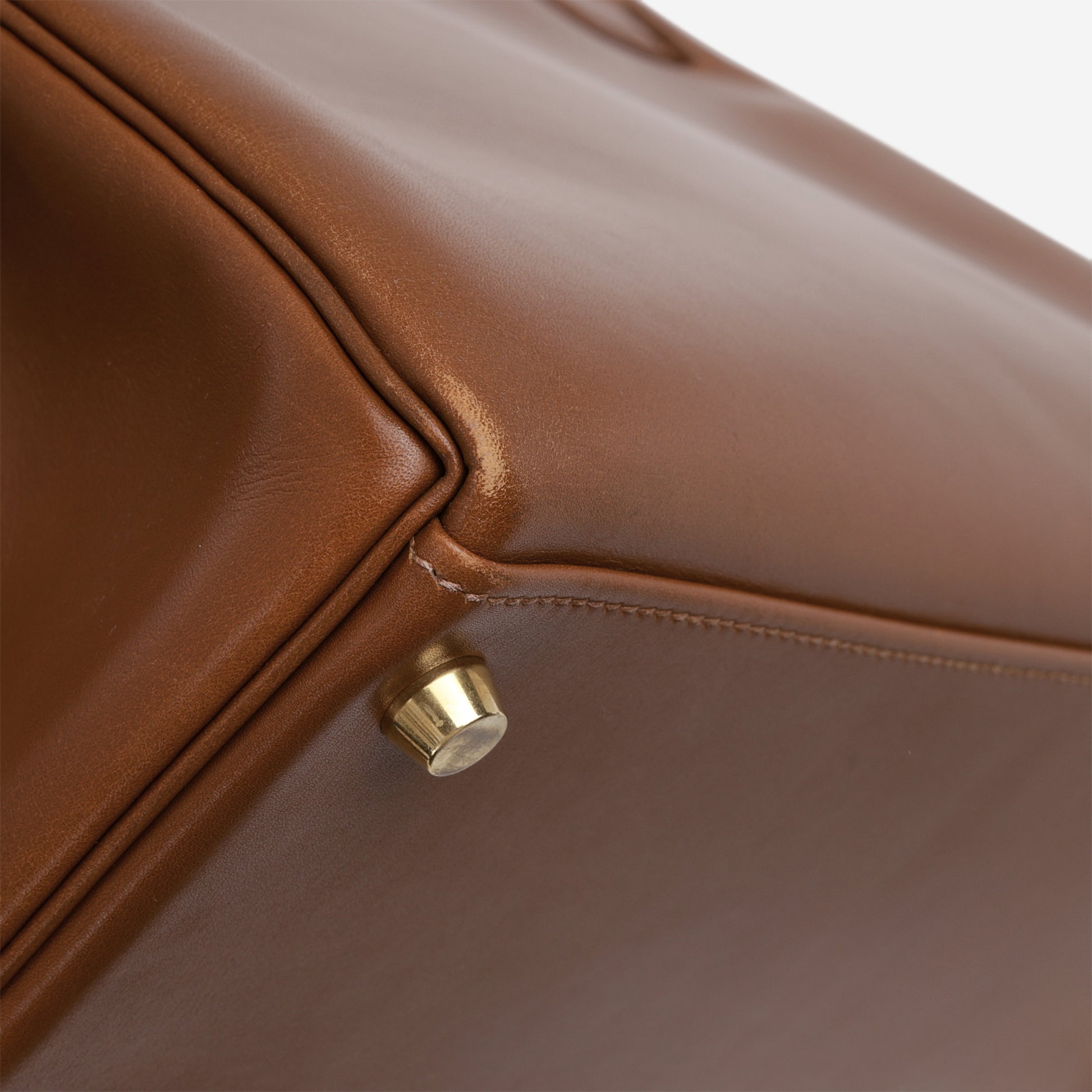 Hermès Vintage Kelly 32 Retourne - Noisette Box Calf | Gold Hardware - Bagista