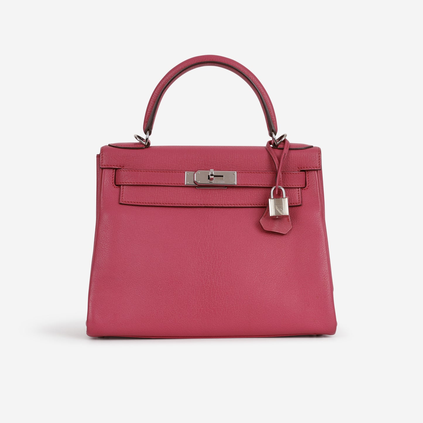Hermès Kelly 28 - Rose Shocking Chevre | Palladium Hardware