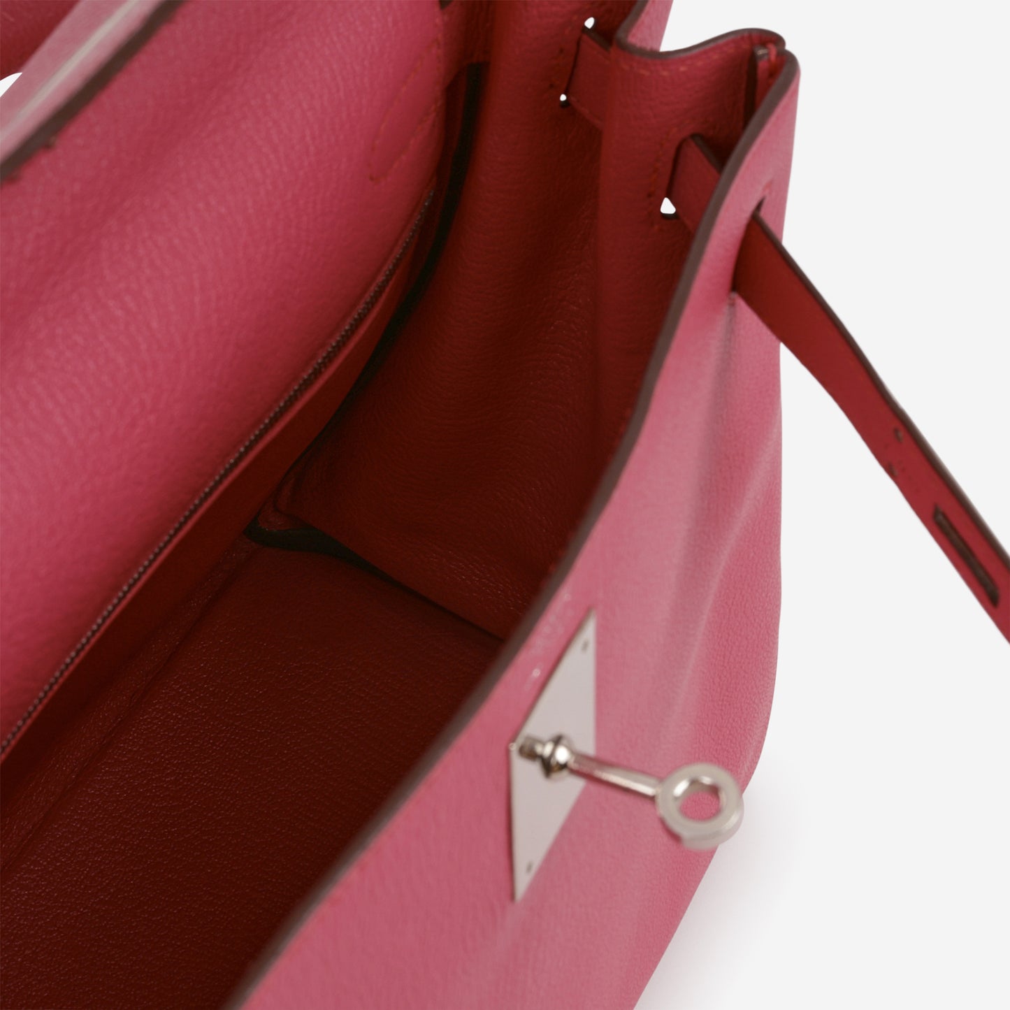 Hermès Kelly 28 - Rose Shocking Chevre | Palladium Hardware