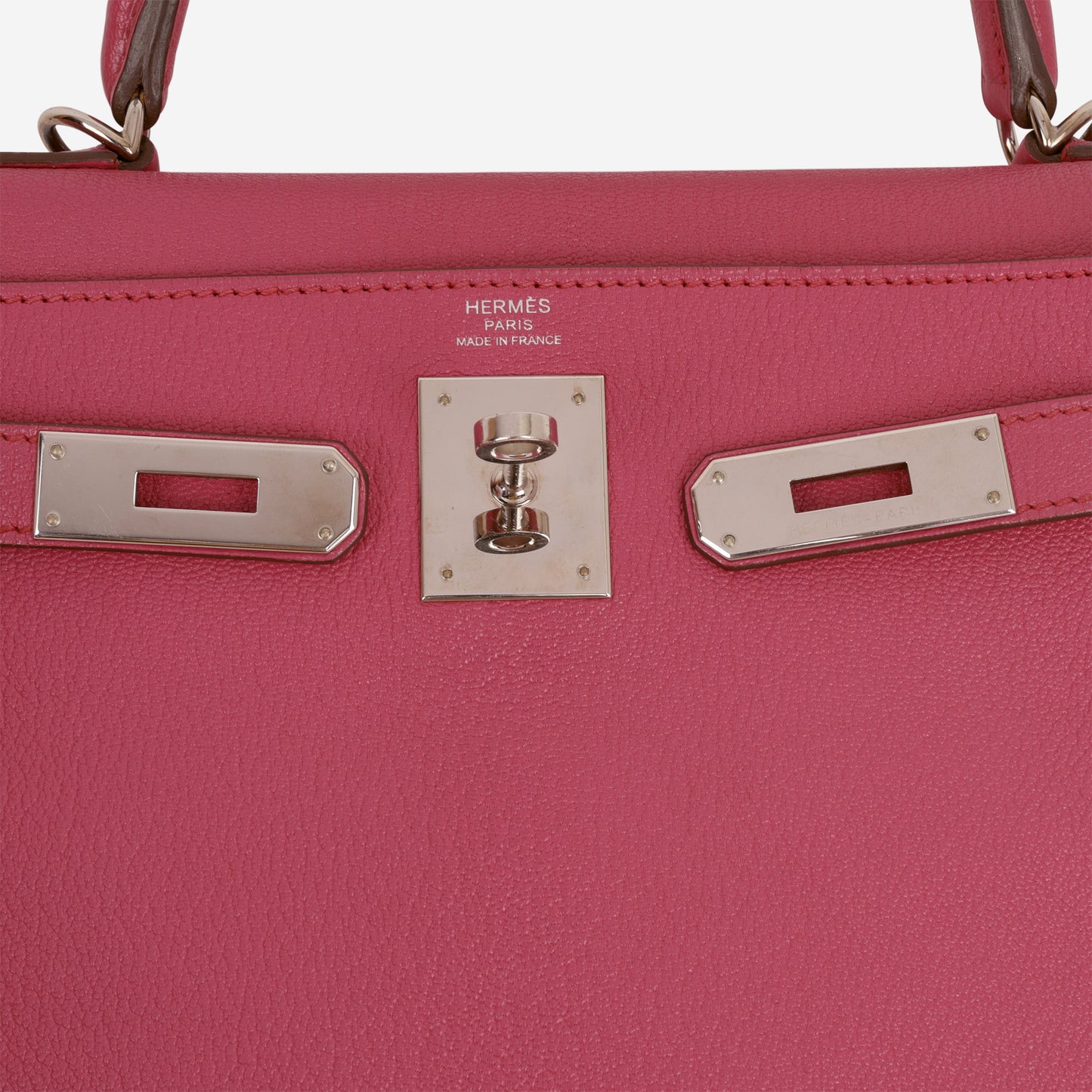 Hermès Kelly 28 - Rose Shocking Chevre | Palladium Hardware