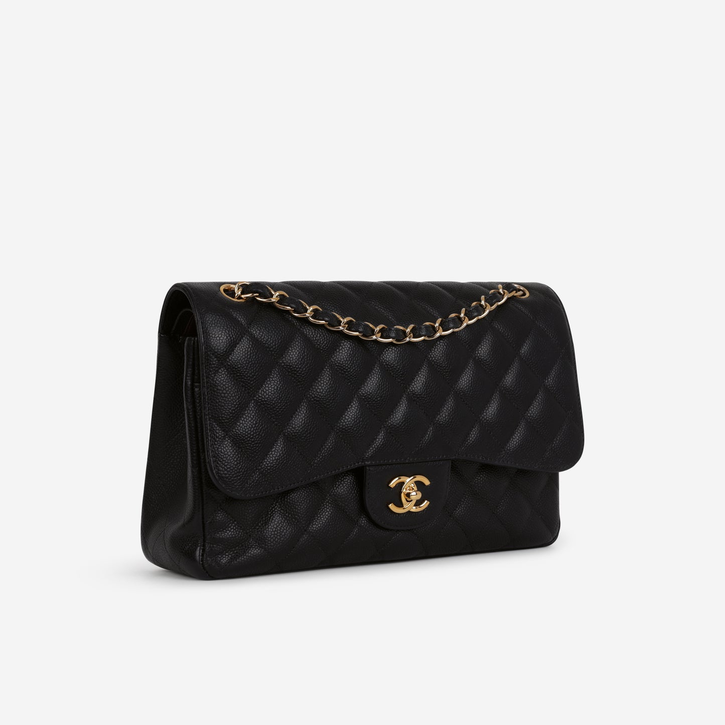 Chanel Classic Jumbo Double Flap - Black Caviar | Gold Hardware