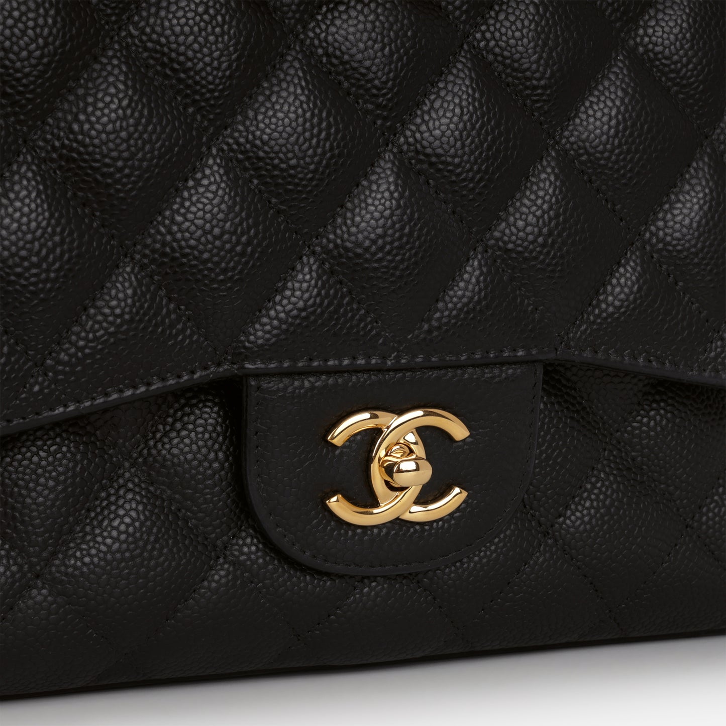 Chanel Classic Jumbo Double Flap - Black Caviar | Gold Hardware
