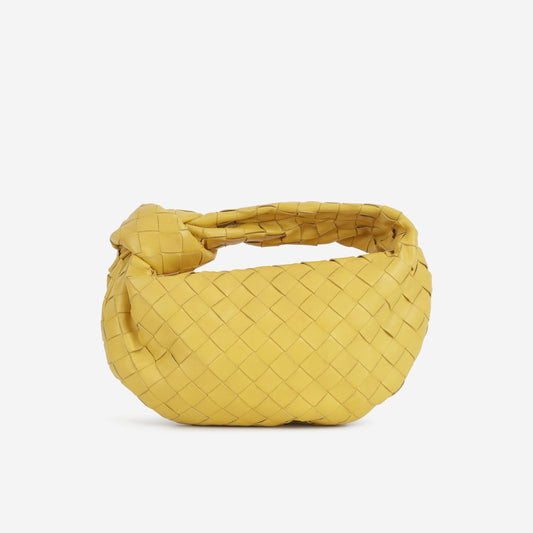Bottega Veneta Mini Jodie - Buttercup Intrecciato | Gold Hardware