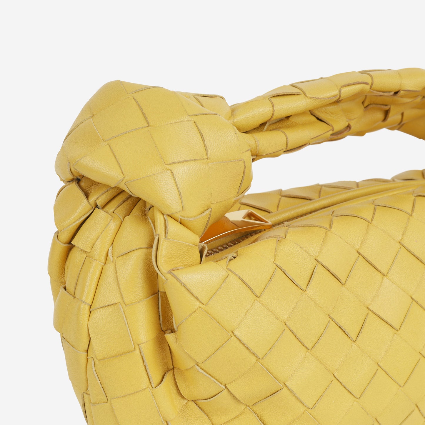 Bottega Veneta Mini Jodie - Buttercup Intrecciato | Gold Hardware