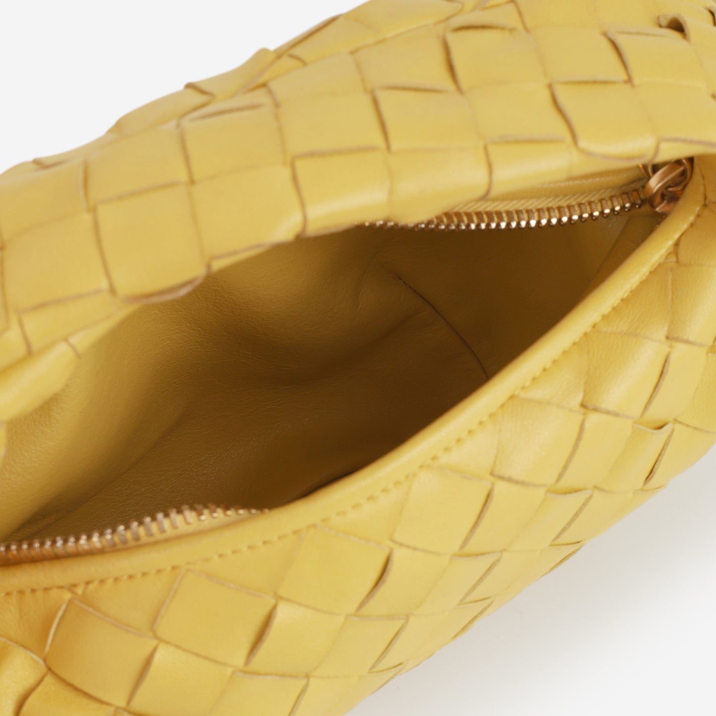 Bottega Veneta Mini Jodie - Buttercup Intrecciato | Gold Hardware
