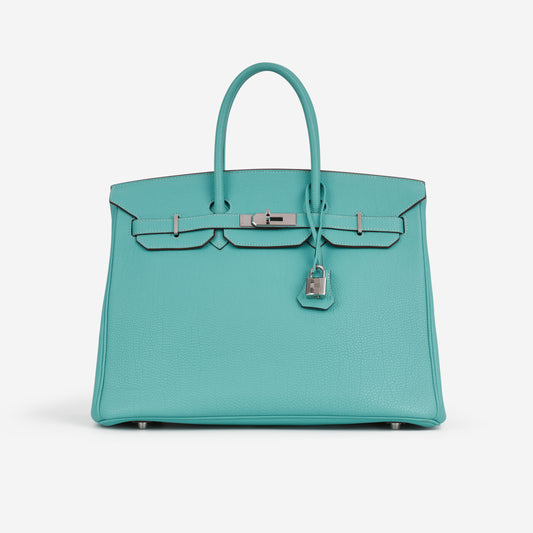 Hermès Birkin 35 - Bleu Lagoon Togo | Palladium Hardware - Bagista