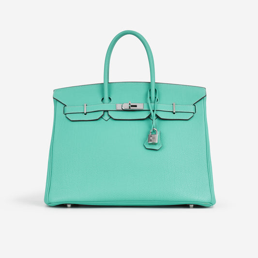 Hermès Birkin 35 - Bleu Lagoon Togo | Palladium Hardware