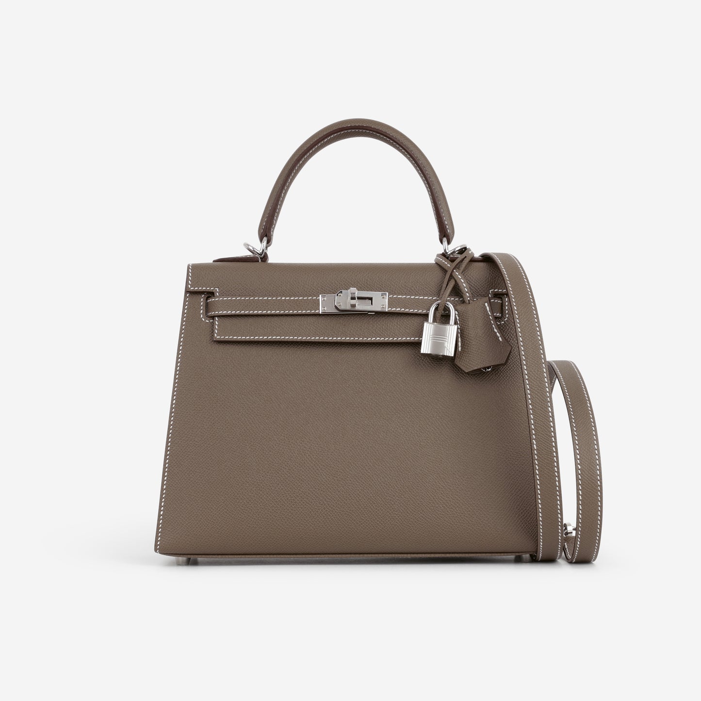 Hermès Kelly 25 - Etoupe Epsom | Palladium Hardware - Bagista