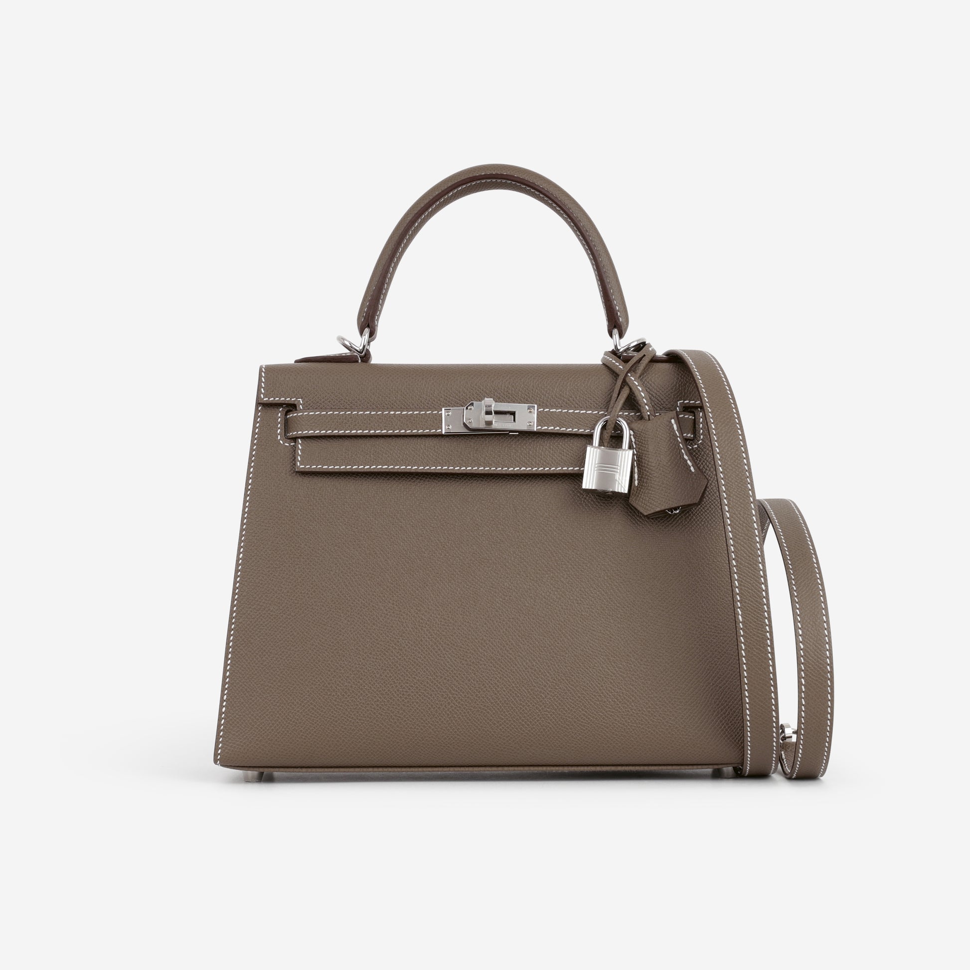 Hermès Kelly 25 - Etoupe Epsom | Palladium Hardware - Bagista