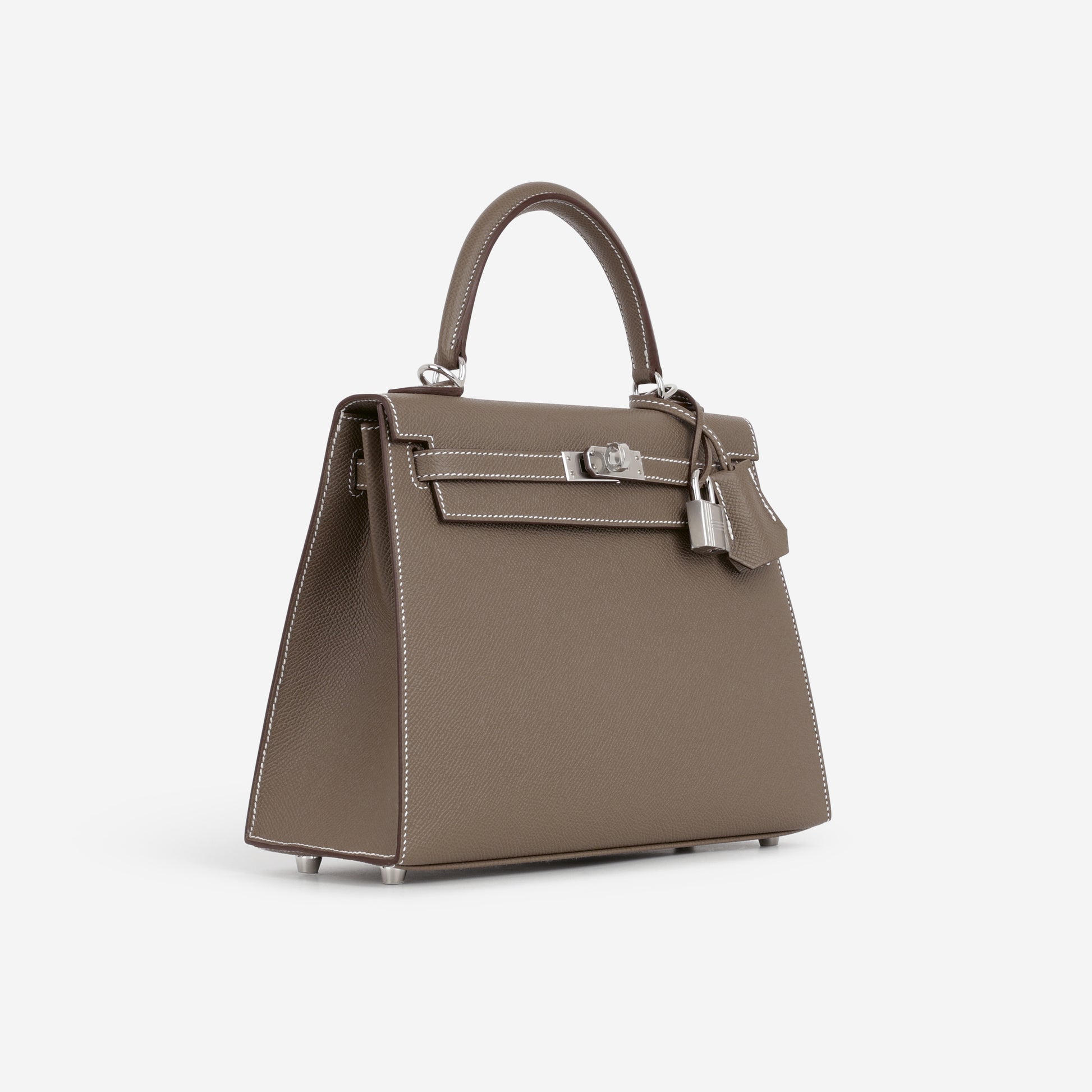 Hermès Kelly 25 - Etoupe Epsom | Palladium Hardware - Bagista