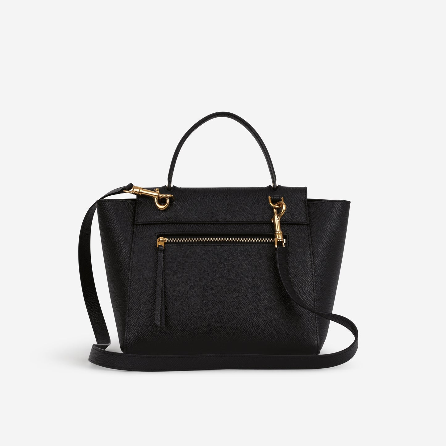 Celine Micro Belt Bag - Black Grained Calfskin | Gold Hardware