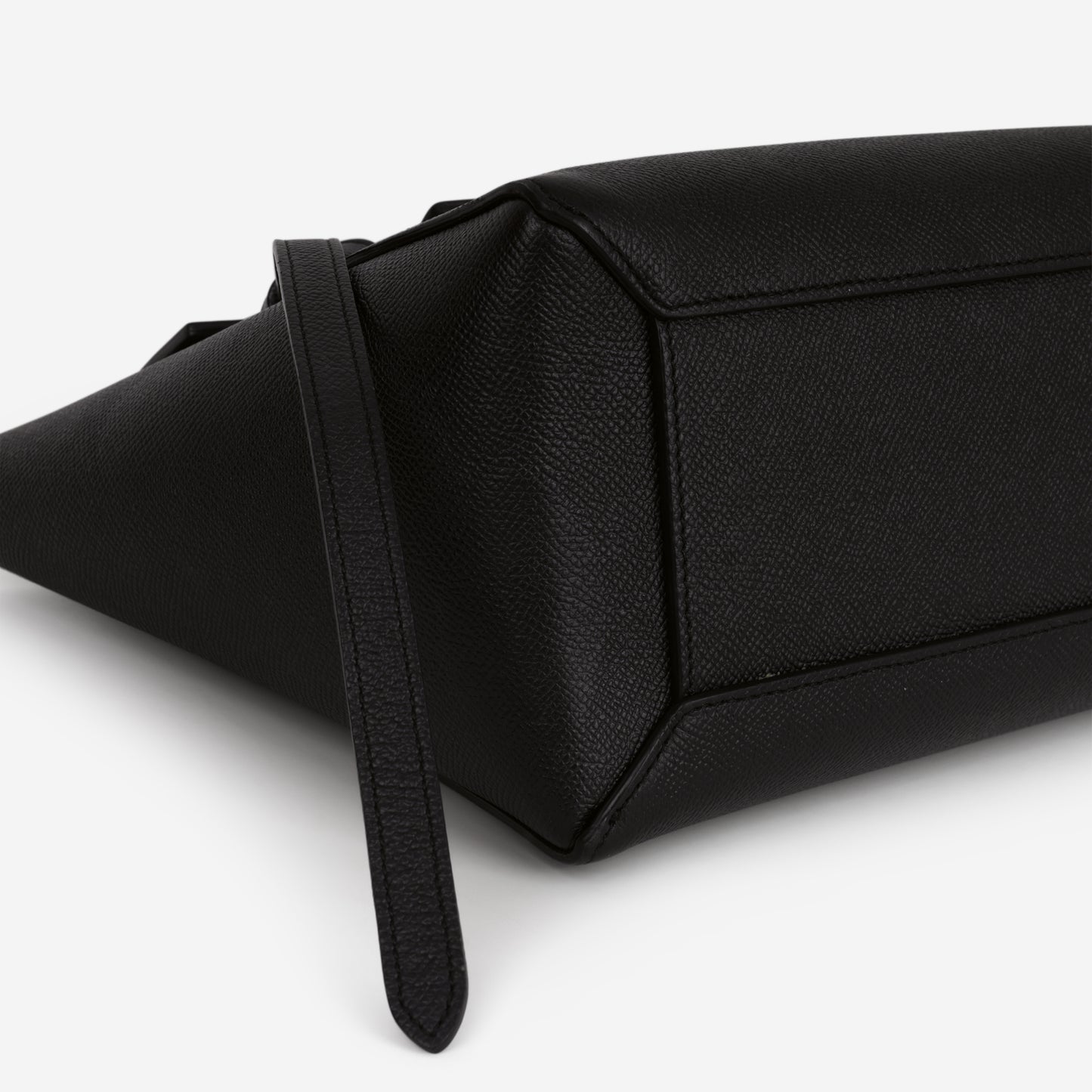 Celine Micro Belt Bag - Black Grained Calfskin | Gold Hardware