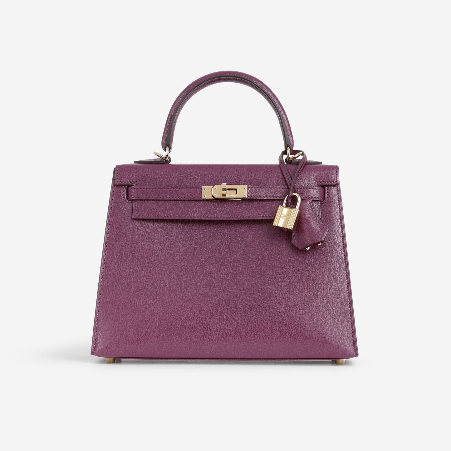 Hermès Kelly 25 - Anemone Chevre Chamkila | Permbrass Hardware