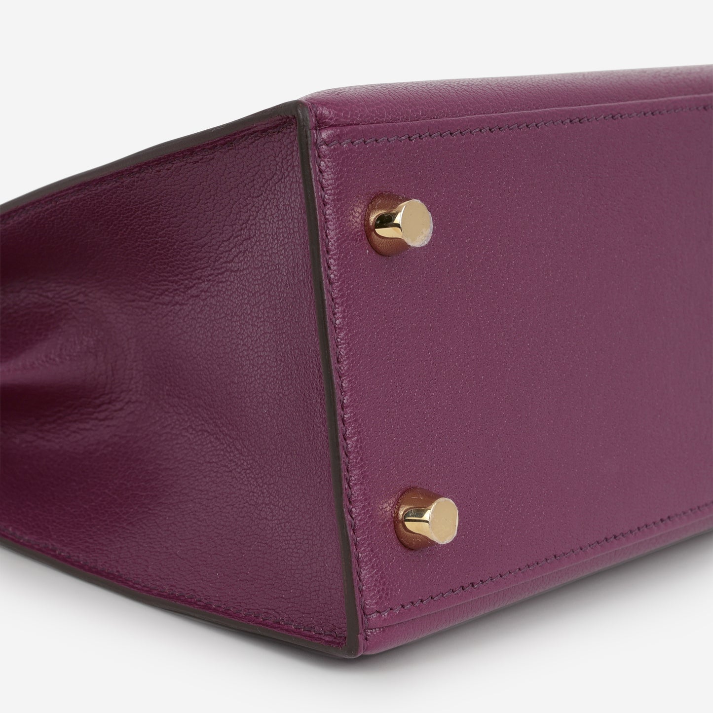Hermès Kelly 25 - Anemone Chevre Chamkila | Permbrass Hardware