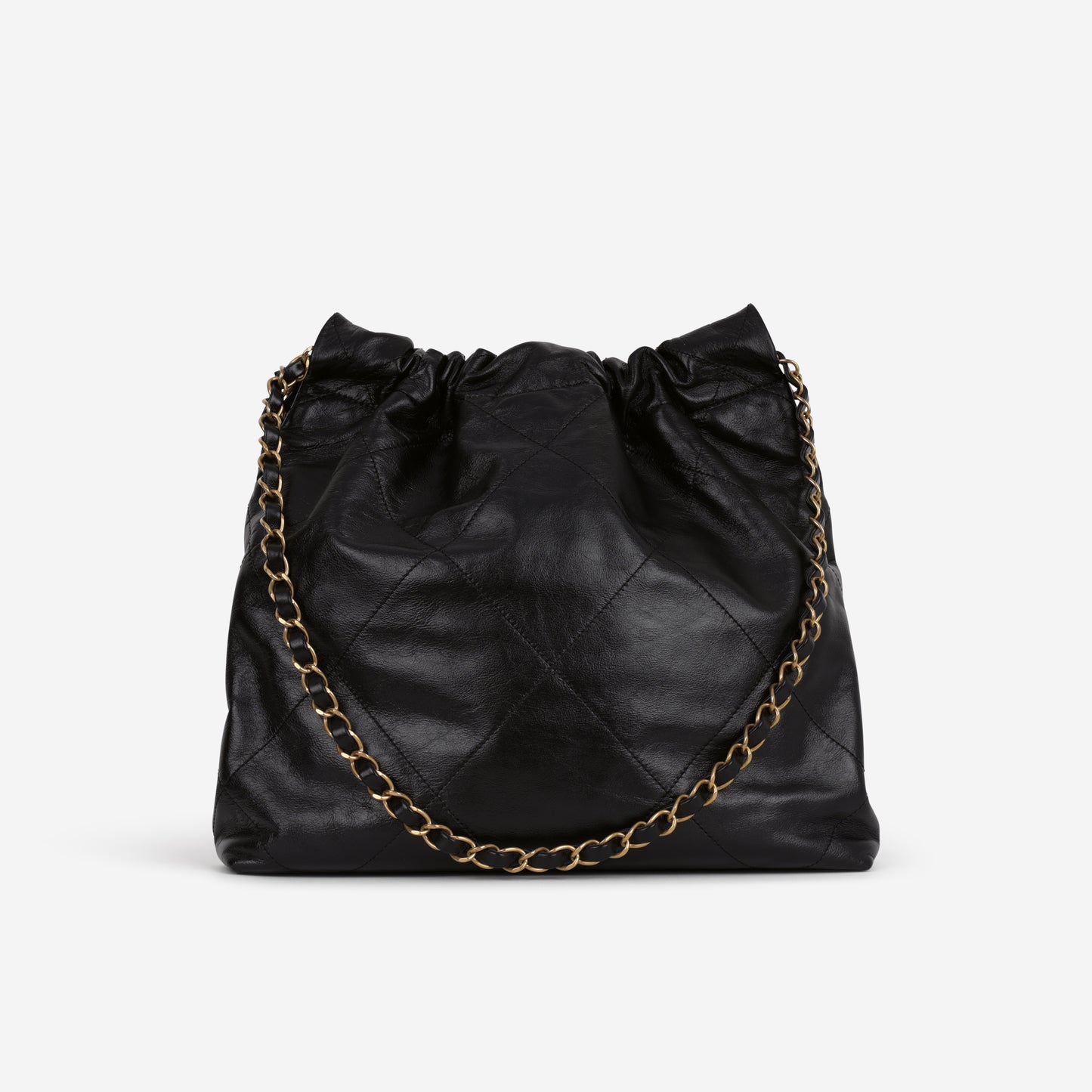 Chanel Small 22 Tote - Black Calfskin | Gold Hardware