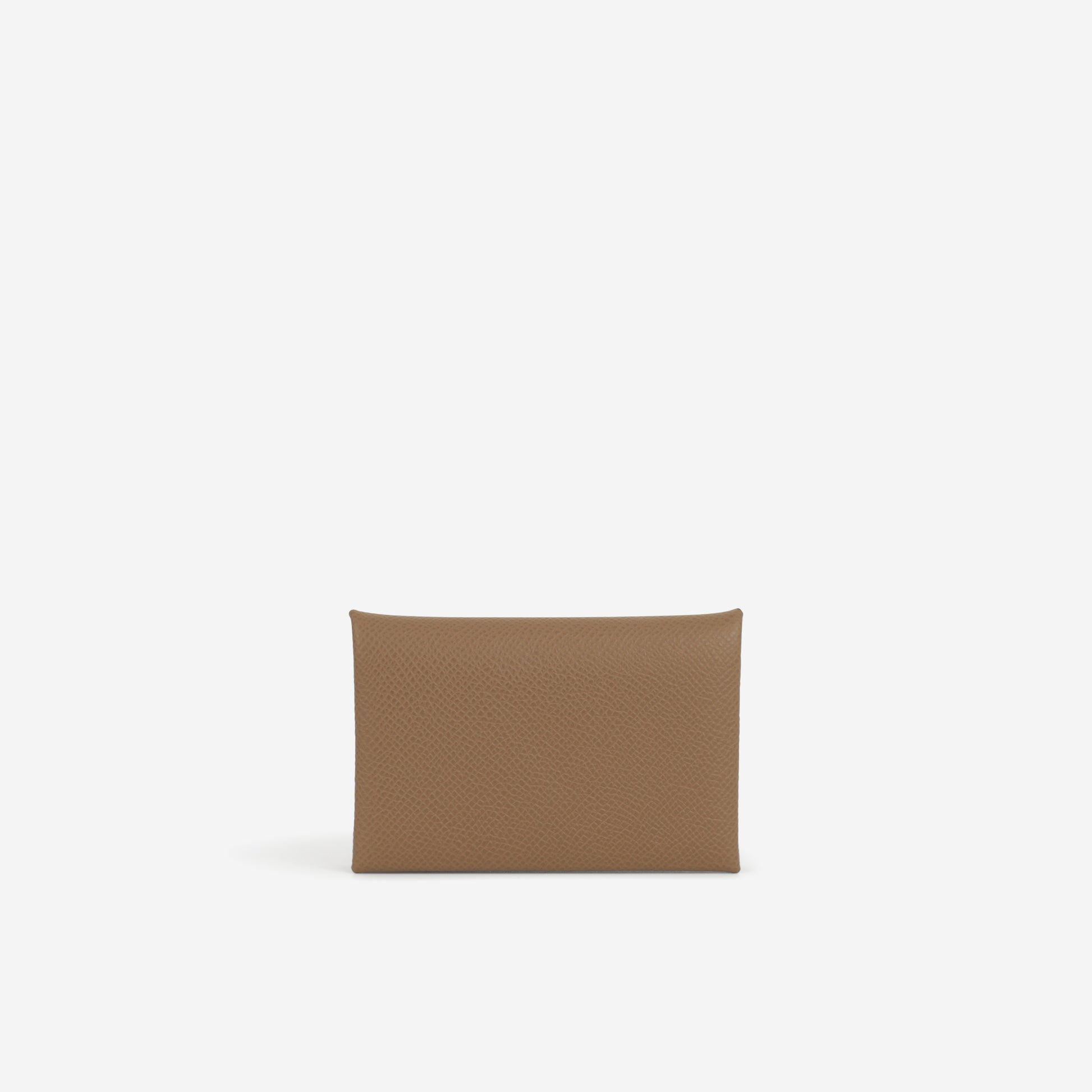 Hermès Calvi Card Holder Verso -  Alezan Epsom / Peppermint Interior | Palladium Hardware - Bagista