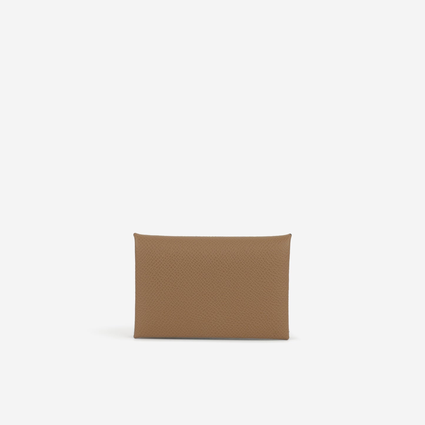Hermès Calvi Card Holder Verso -  Alezan Epsom / Peppermint Interior | Palladium Hardware - Bagista