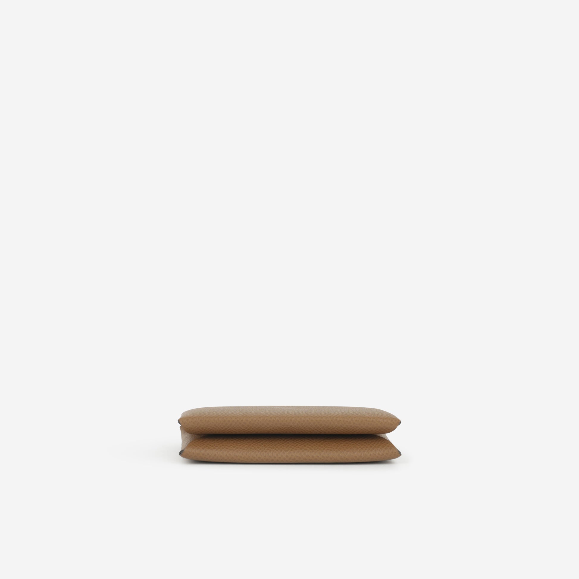 Hermès Calvi Card Holder Verso -  Alezan Epsom / Peppermint Interior | Palladium Hardware - Bagista