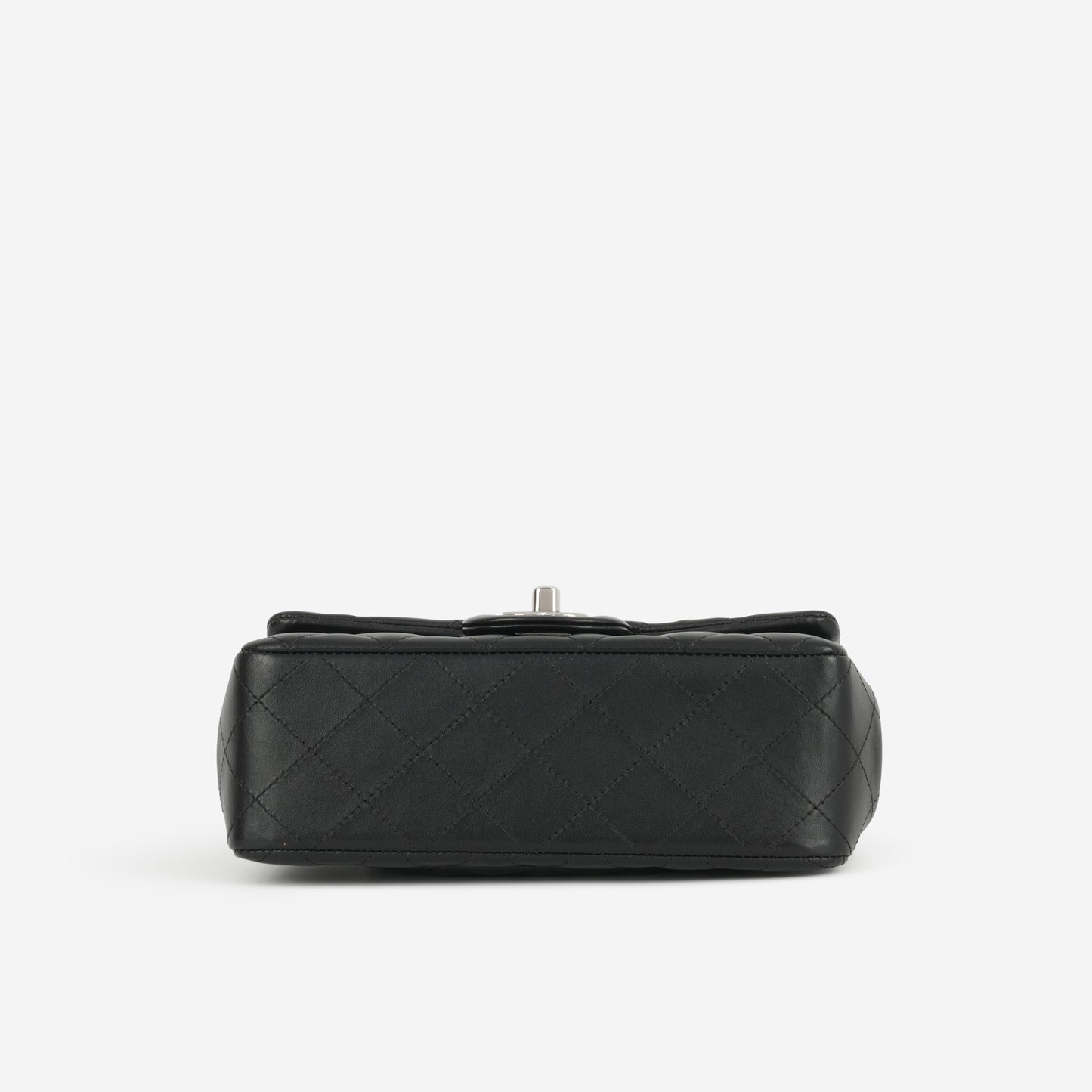 Chanel Mini Rectangular - Black Lambskin | Silver Hardware