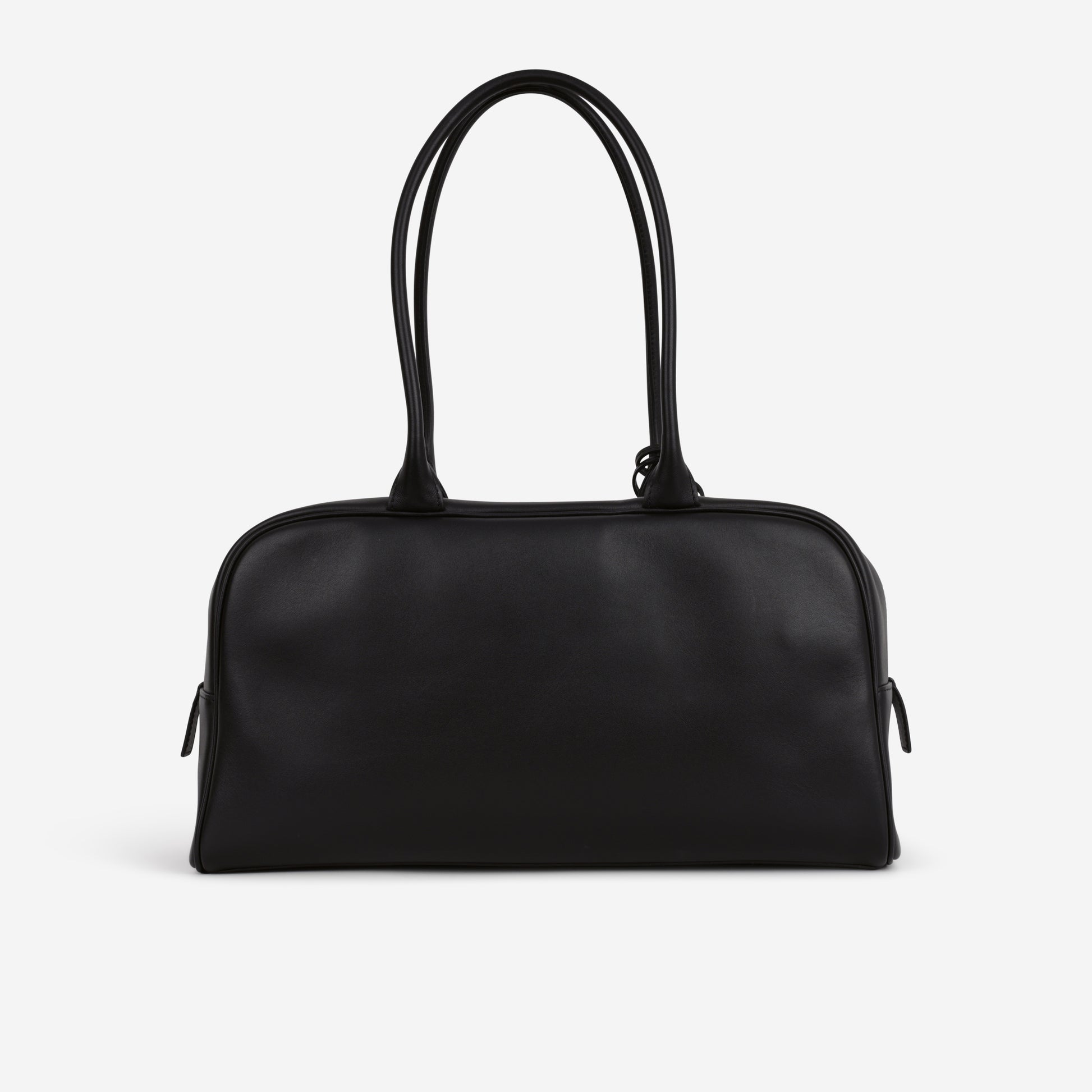 Chanel 26S Large Bowling Bag - Black Calfskin | Gold Hardware - Bagista