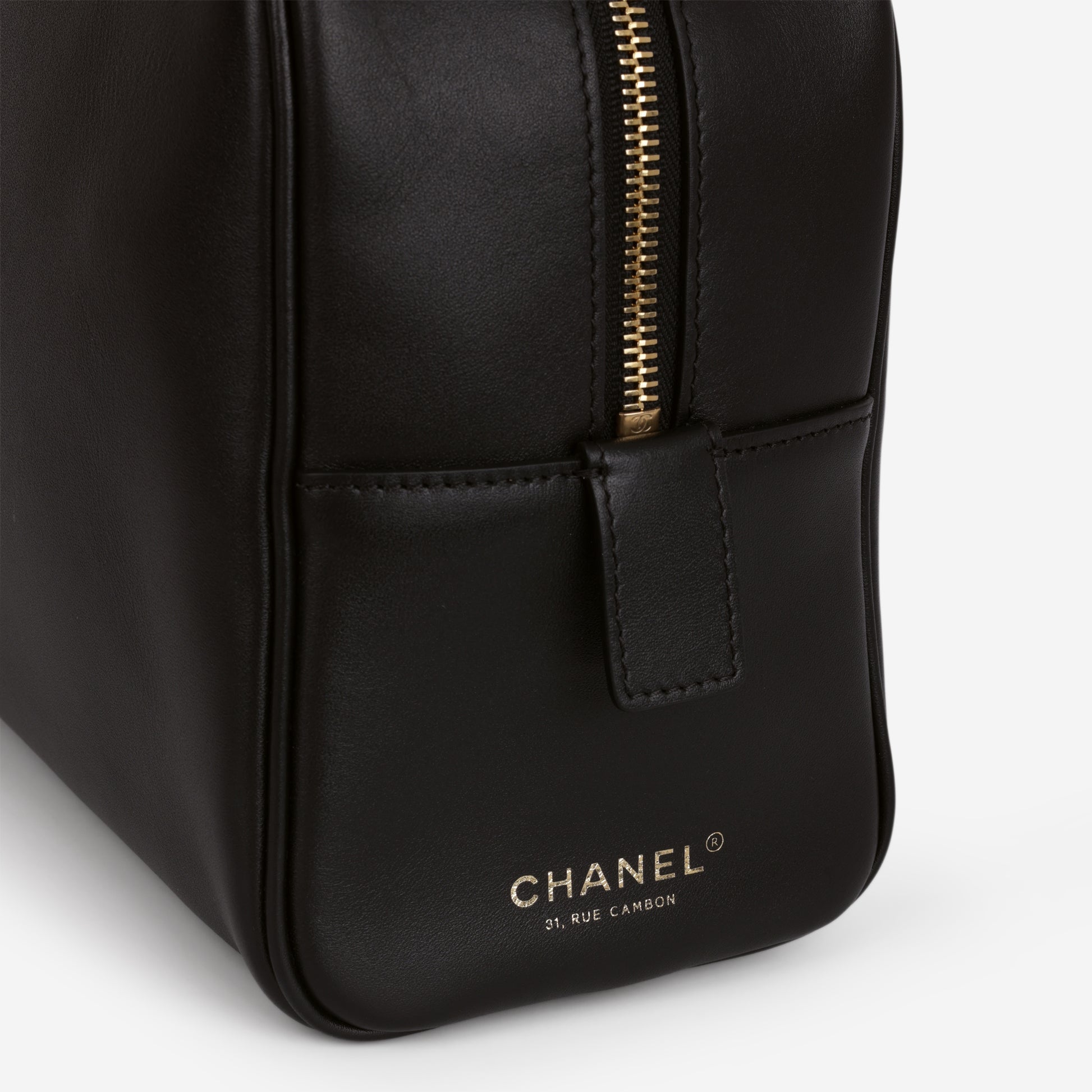 Chanel 26S Large Bowling Bag - Black Calfskin | Gold Hardware - Bagista