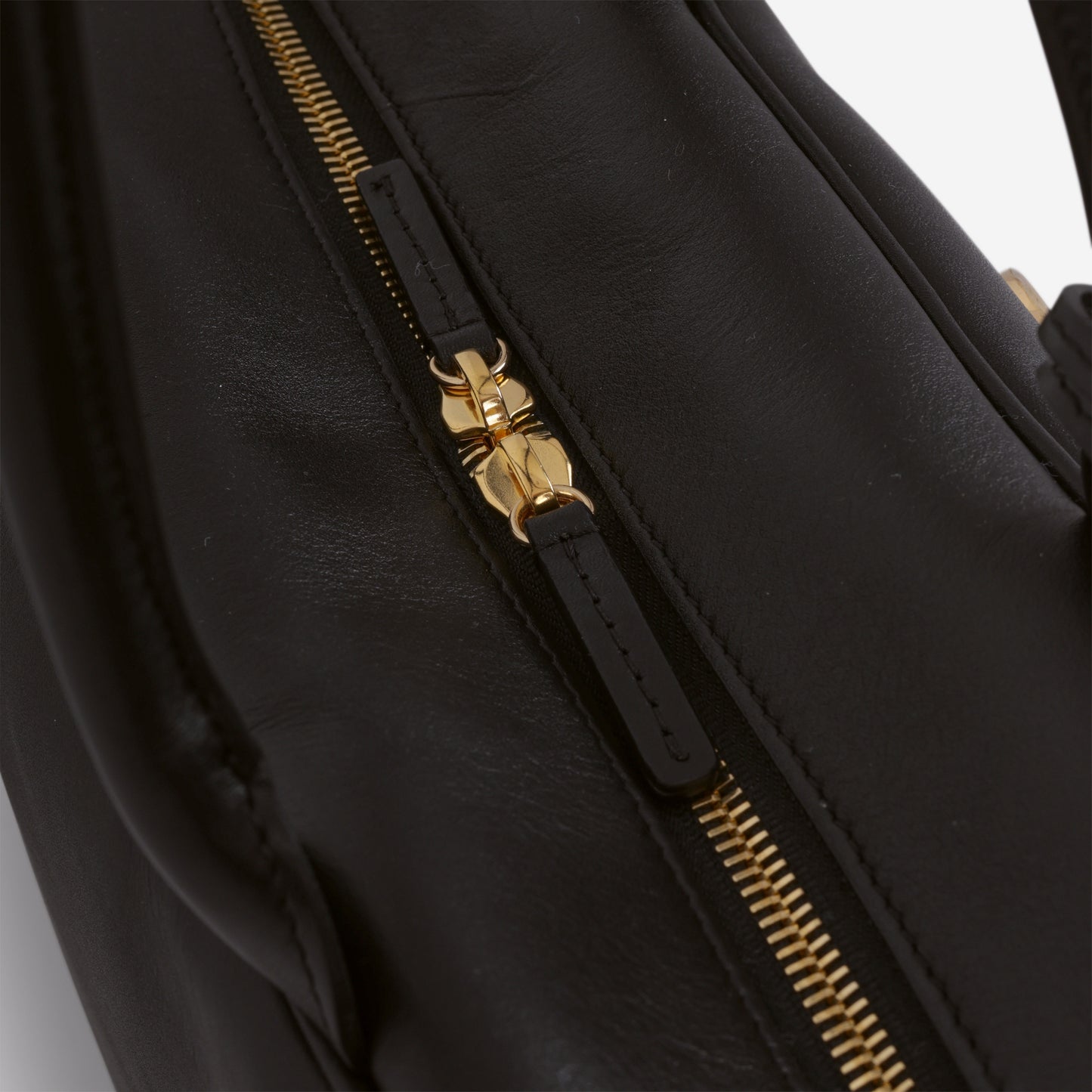 Chanel 26S Large Bowling Bag - Black Calfskin | Gold Hardware - Bagista