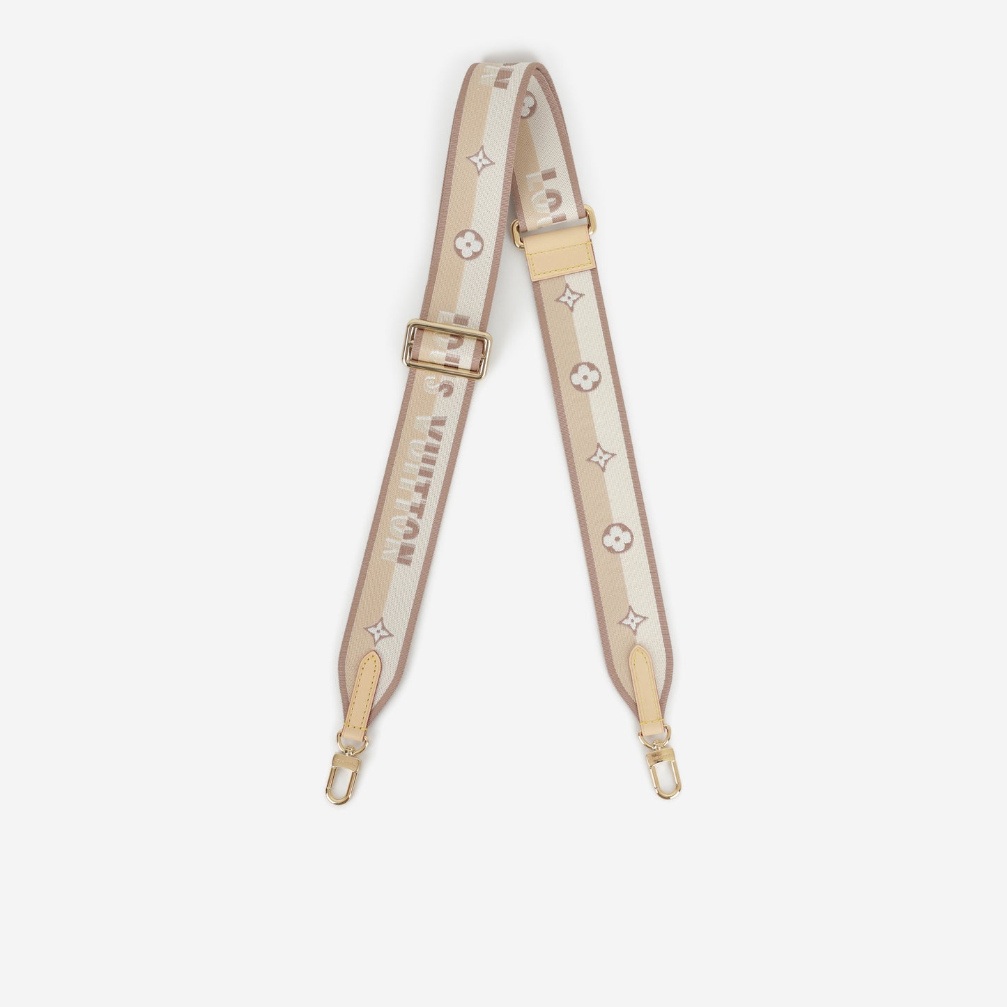 Louis Vuitton Bandouliere Strap - Beige | Gold Hardware