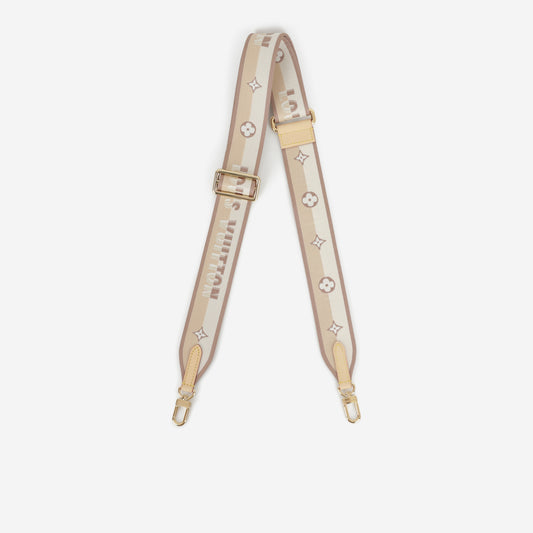 Louis Vuitton Bandouliere Strap - Beige | Gold Hardware