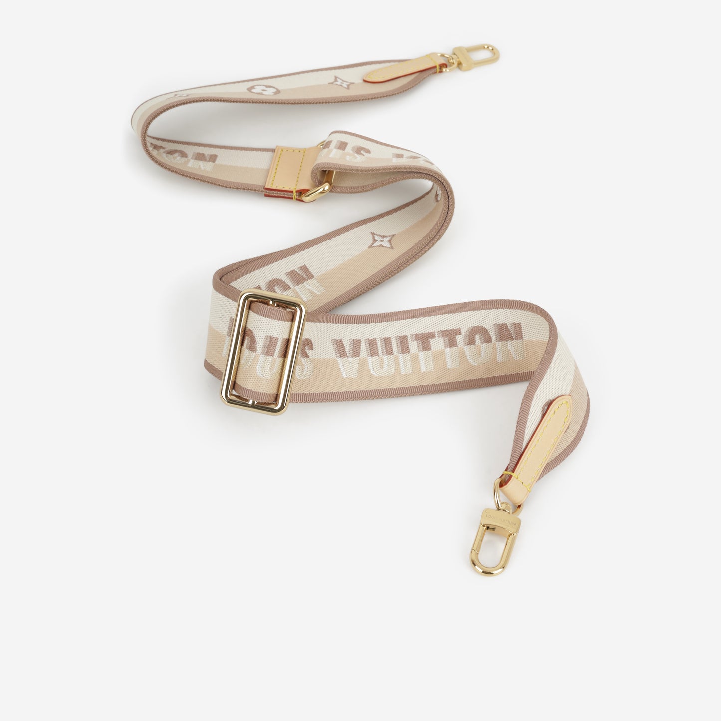 Louis Vuitton Bandouliere Strap - Beige | Gold Hardware