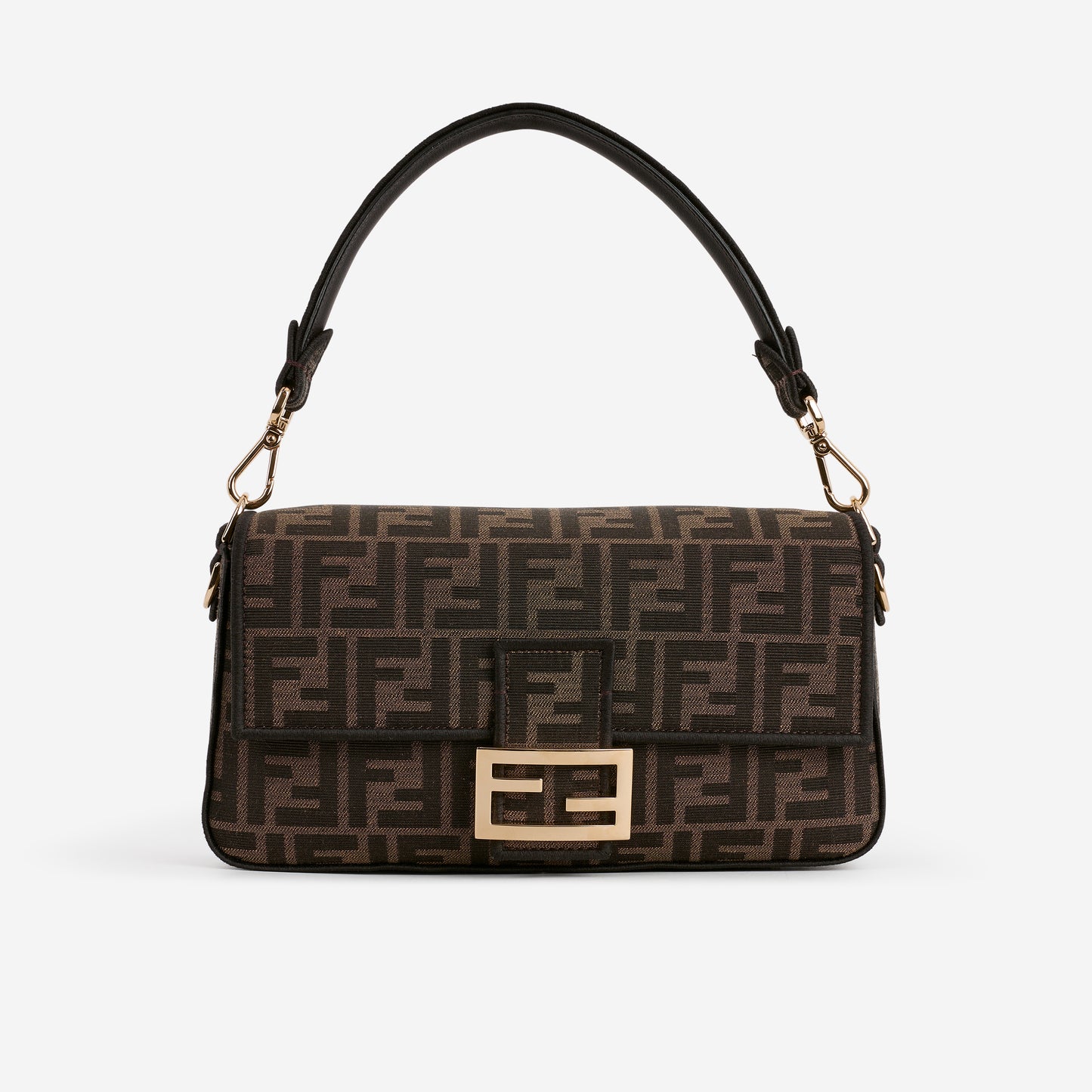 Fendi Medium Baguette - FF Jacquard Monogram | Gold Hardware - Bagista