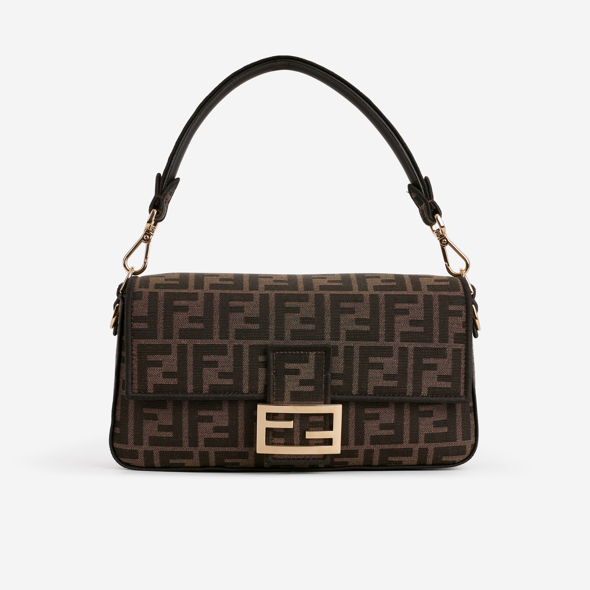 Fendi Medium Baguette - FF Jacquard Monogram | Gold Hardware - Bagista