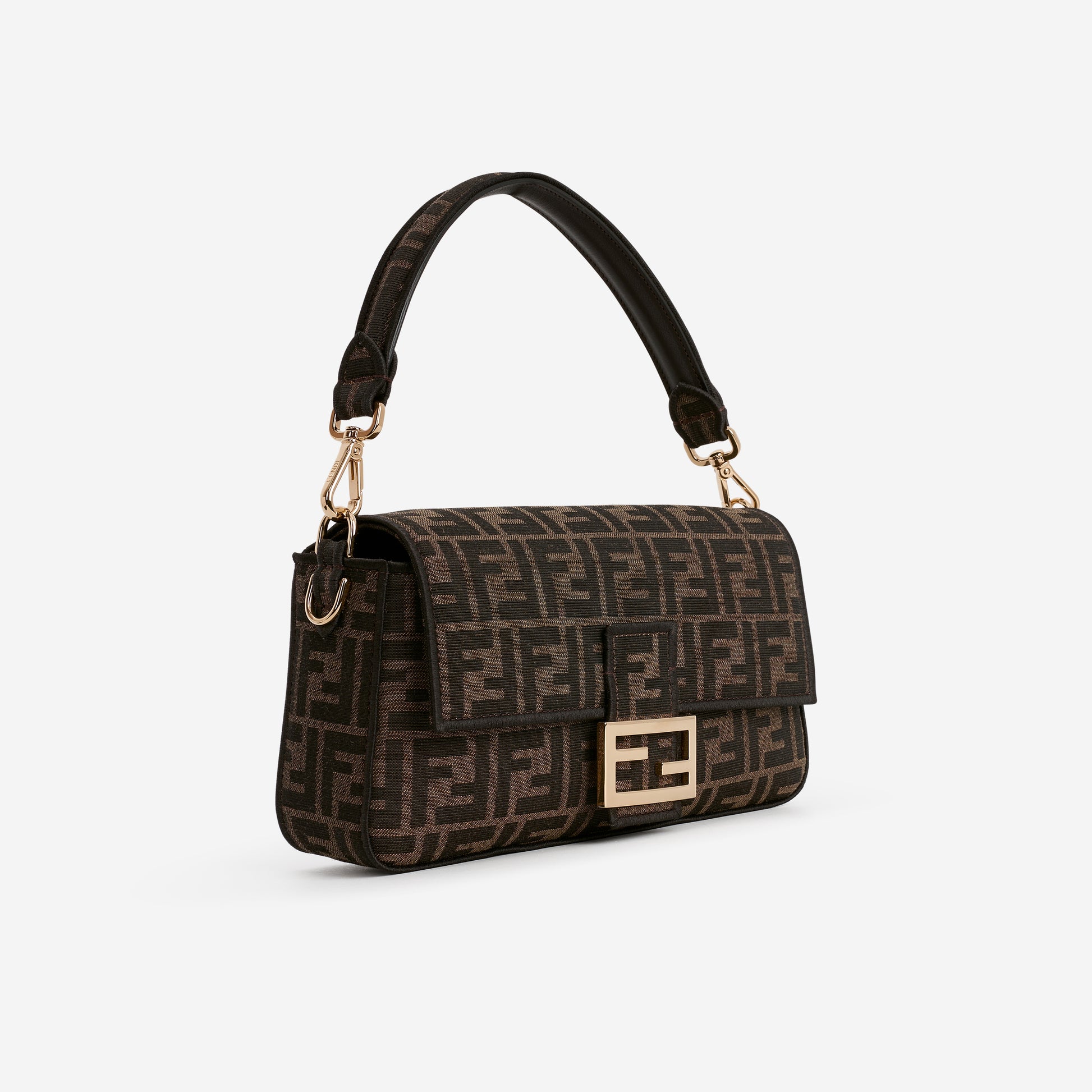 Fendi Medium Baguette - FF Jacquard Monogram | Gold Hardware - Bagista