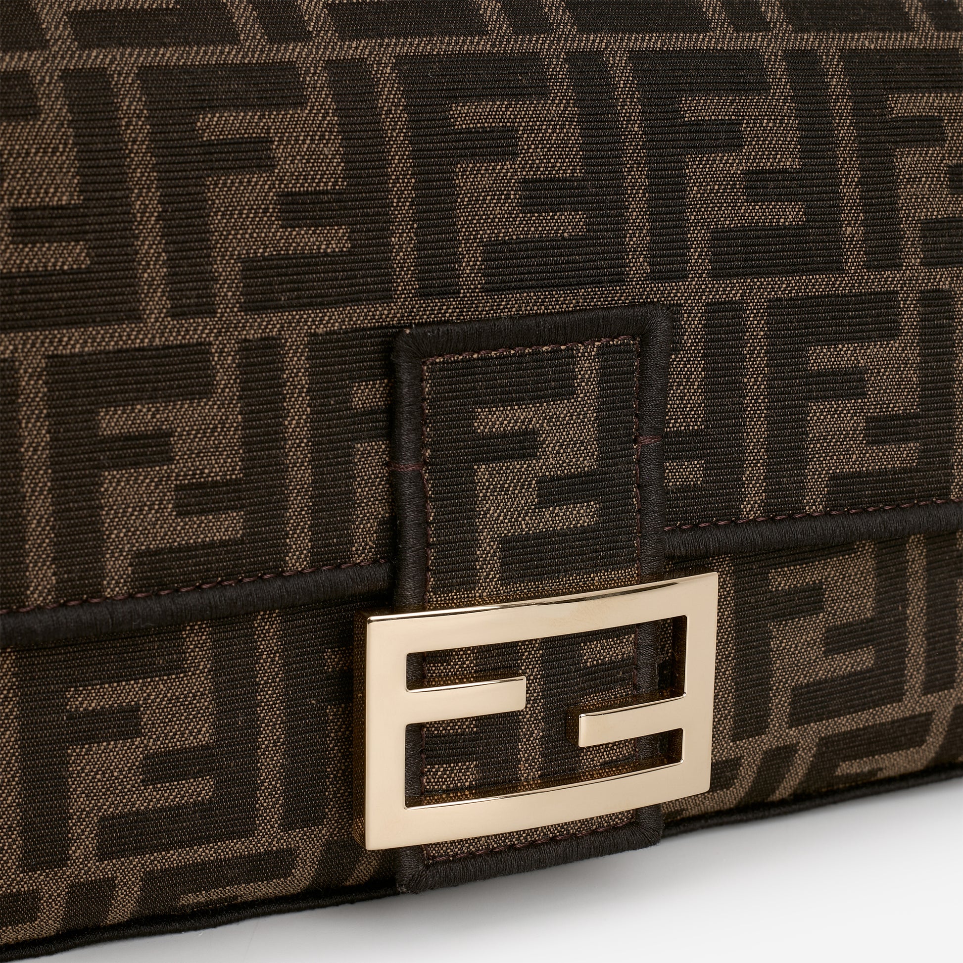 Fendi Medium Baguette - FF Jacquard Monogram | Gold Hardware - Bagista