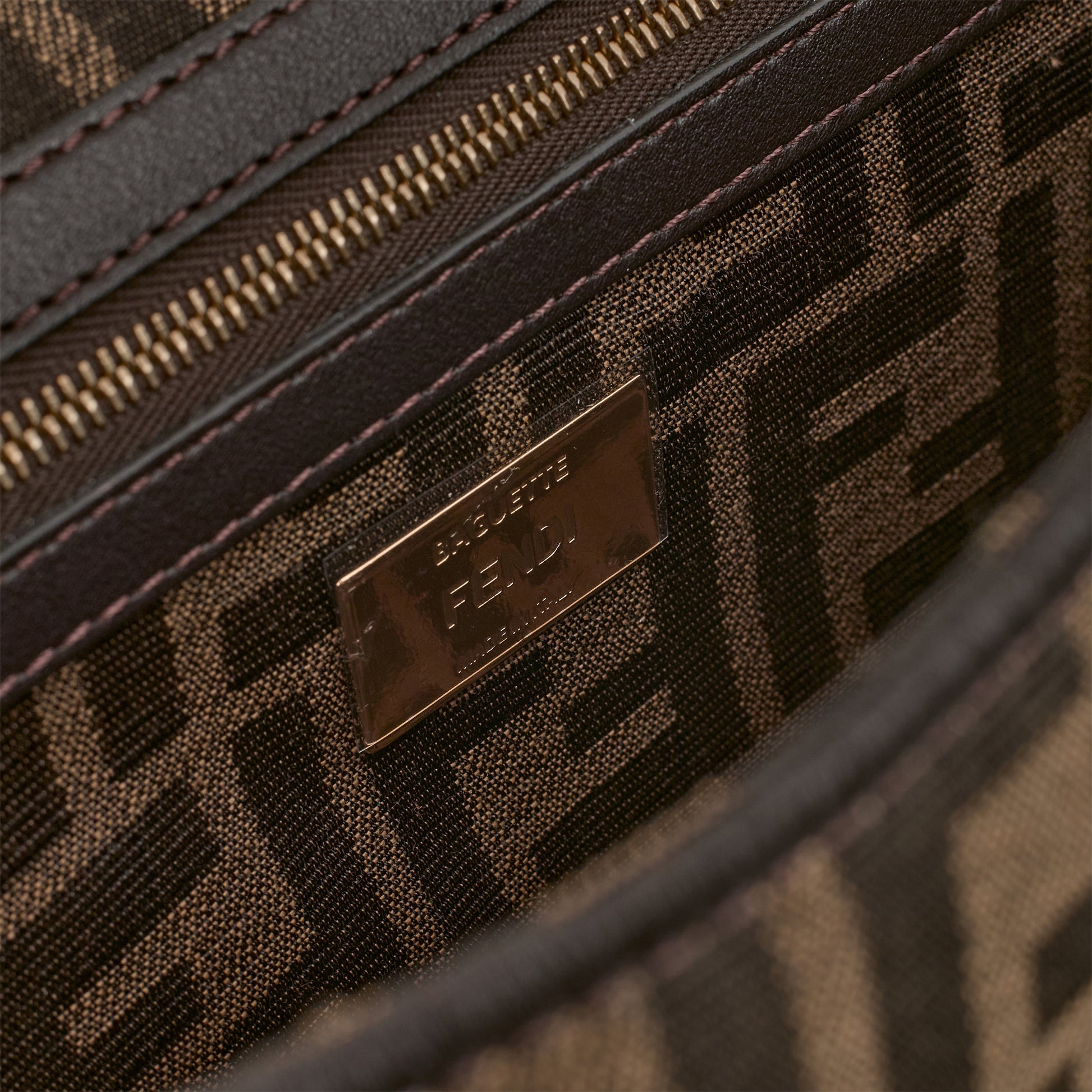 Fendi Medium Baguette - FF Jacquard Monogram | Gold Hardware - Bagista