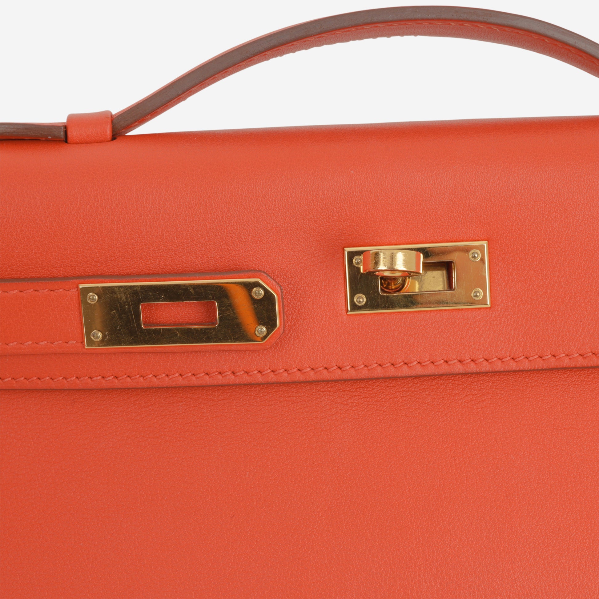 Hermès Kelly Cut - Capucines Swift | Gold Hardware - Bagista