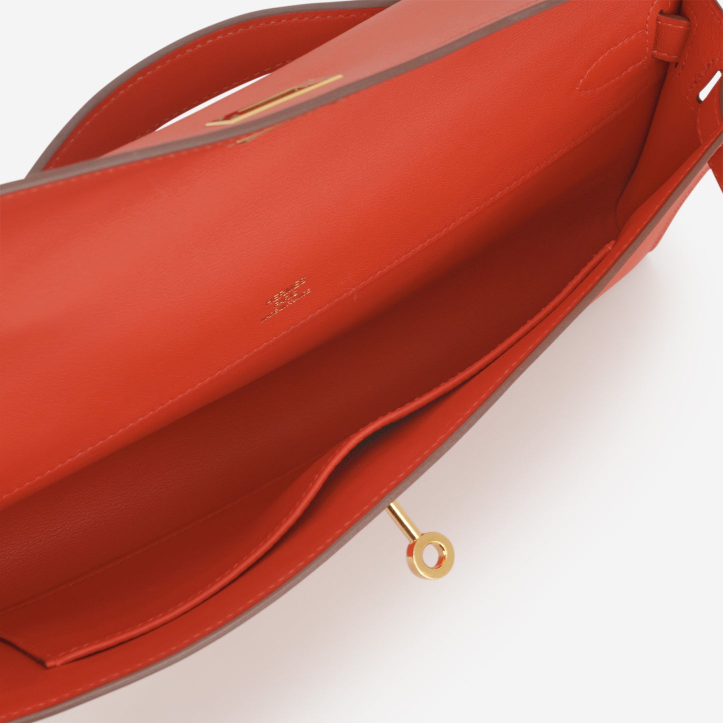 Hermès Kelly Cut - Capucines Swift | Gold Hardware - Bagista
