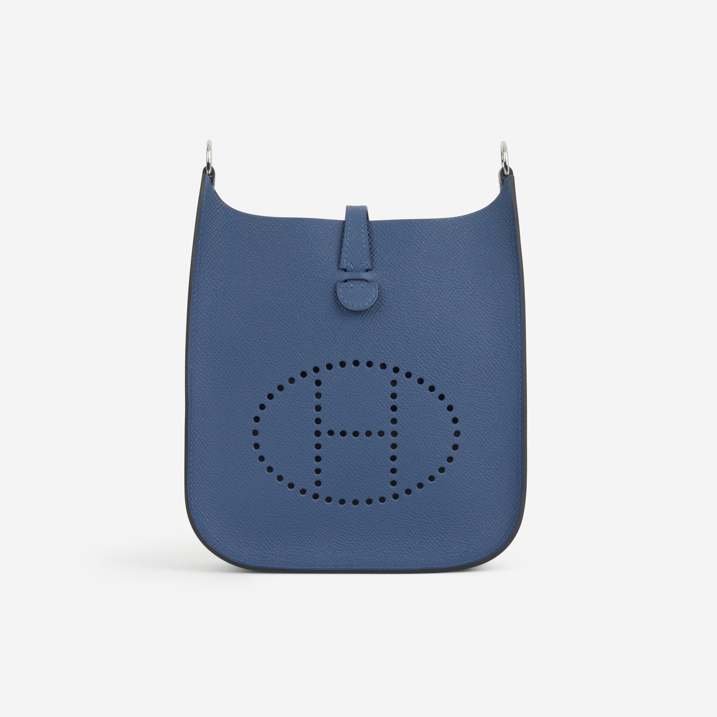 Hermès Mini Evelyne 16 Sellier - Bleu Tie Epsom | Palladium Hardware