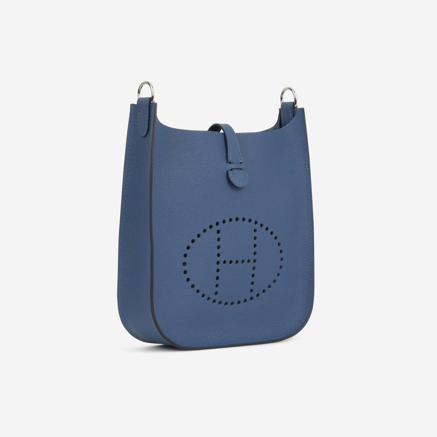 Hermès Mini Evelyne 16 Sellier - Bleu Tie Epsom | Palladium Hardware