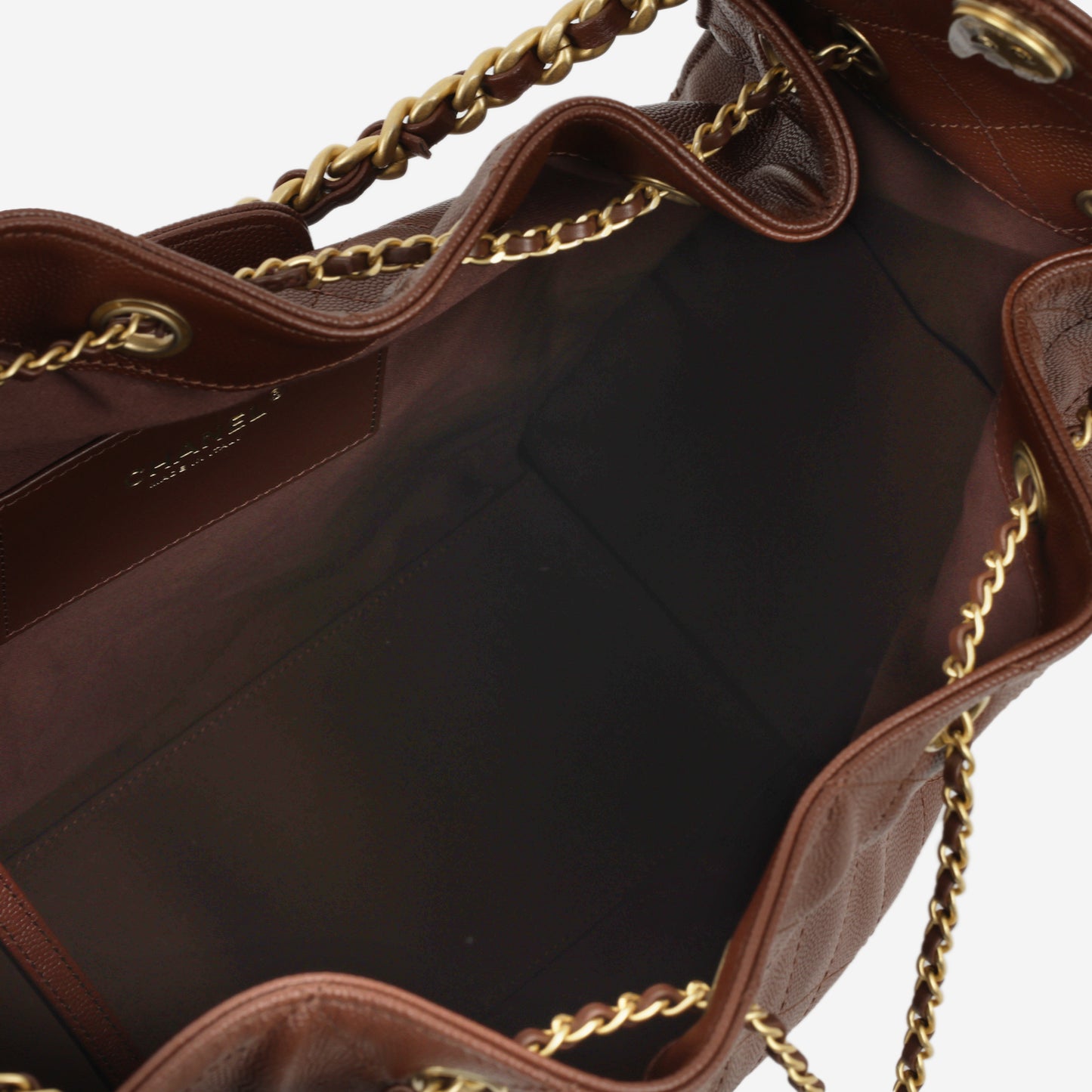 Chanel Medium 25 Hobo Bag - Brown Caviar | Aged Gold Hardware - Bagista
