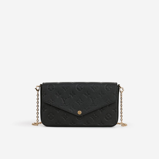 Louis Vuitton Pochette Felicie - Black Empreinte | Gold Hardware - Bagista