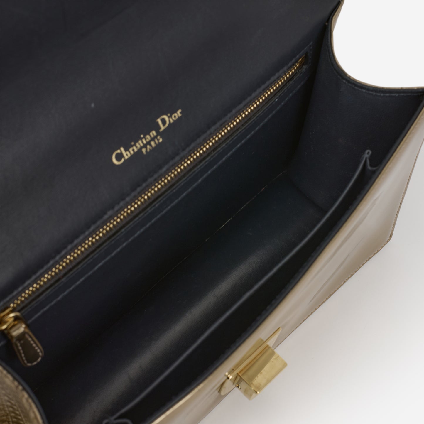 Dior Medium Diorama - Gold Metallic Micro Cannage | Champagne Gold Hardware