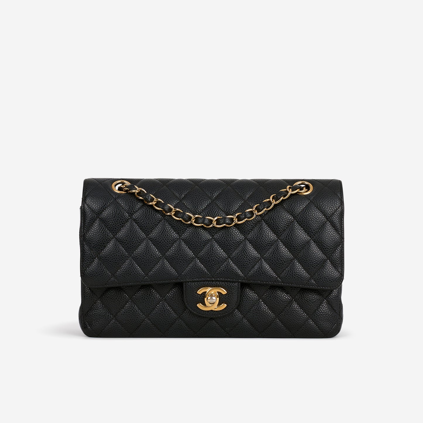 Chanel Medium Classic Flap - Black Caviar | Gold Hardware - Bagista