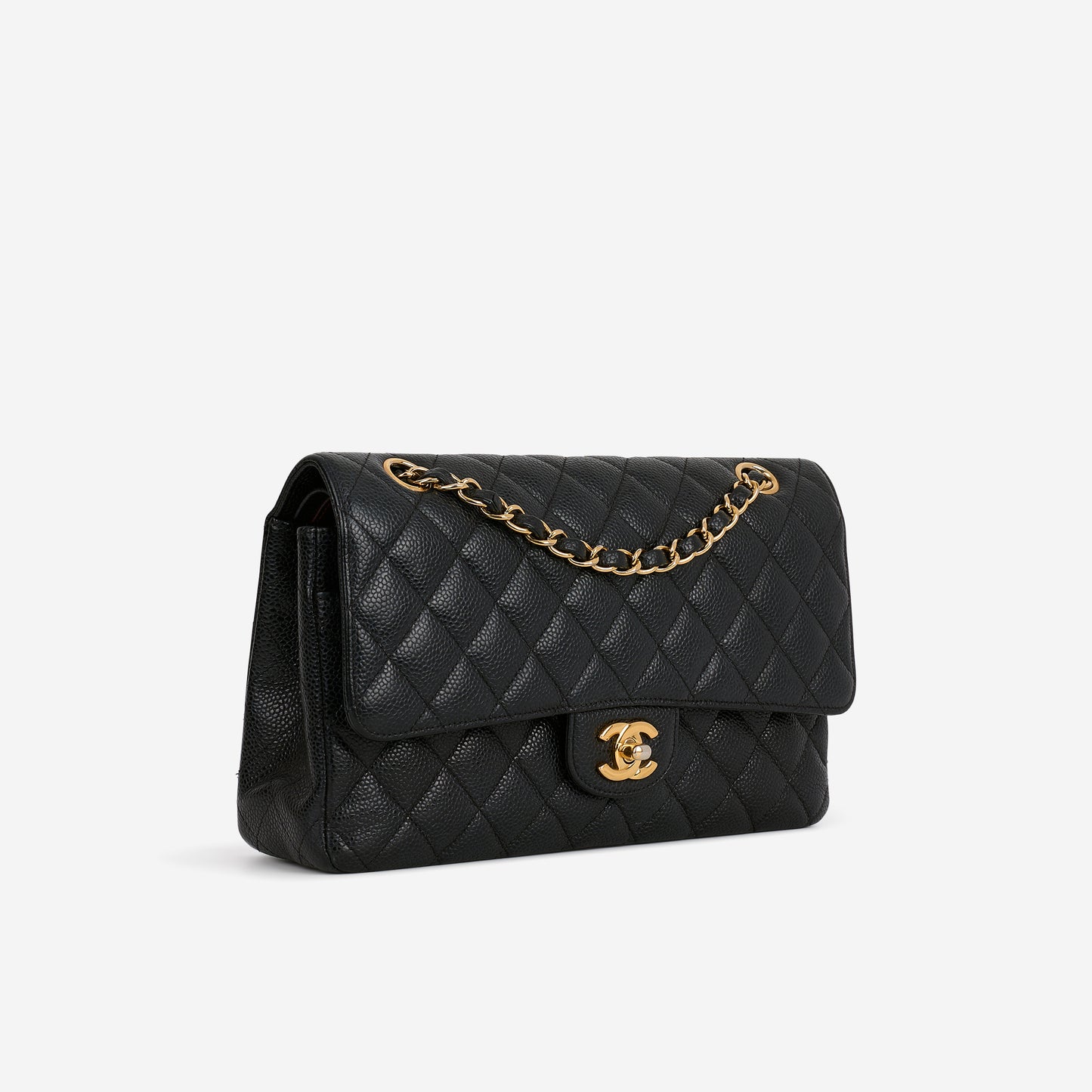 Chanel Medium Classic Flap - Black Caviar | Gold Hardware - Bagista