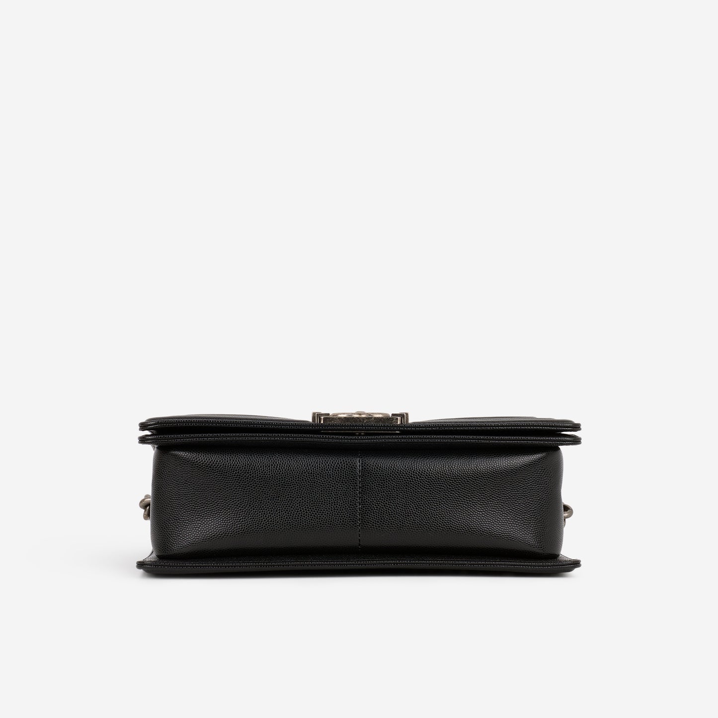 Chanel Old Medium Boy Bag - Black Caviar | Ruthenium Hardware - Bagista