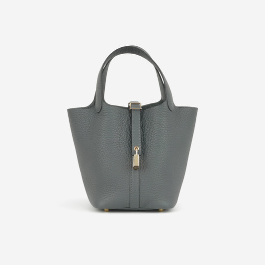Hermès Picotin 18 - Gris Misty Clemence | Permabrass Hardware - Bagista