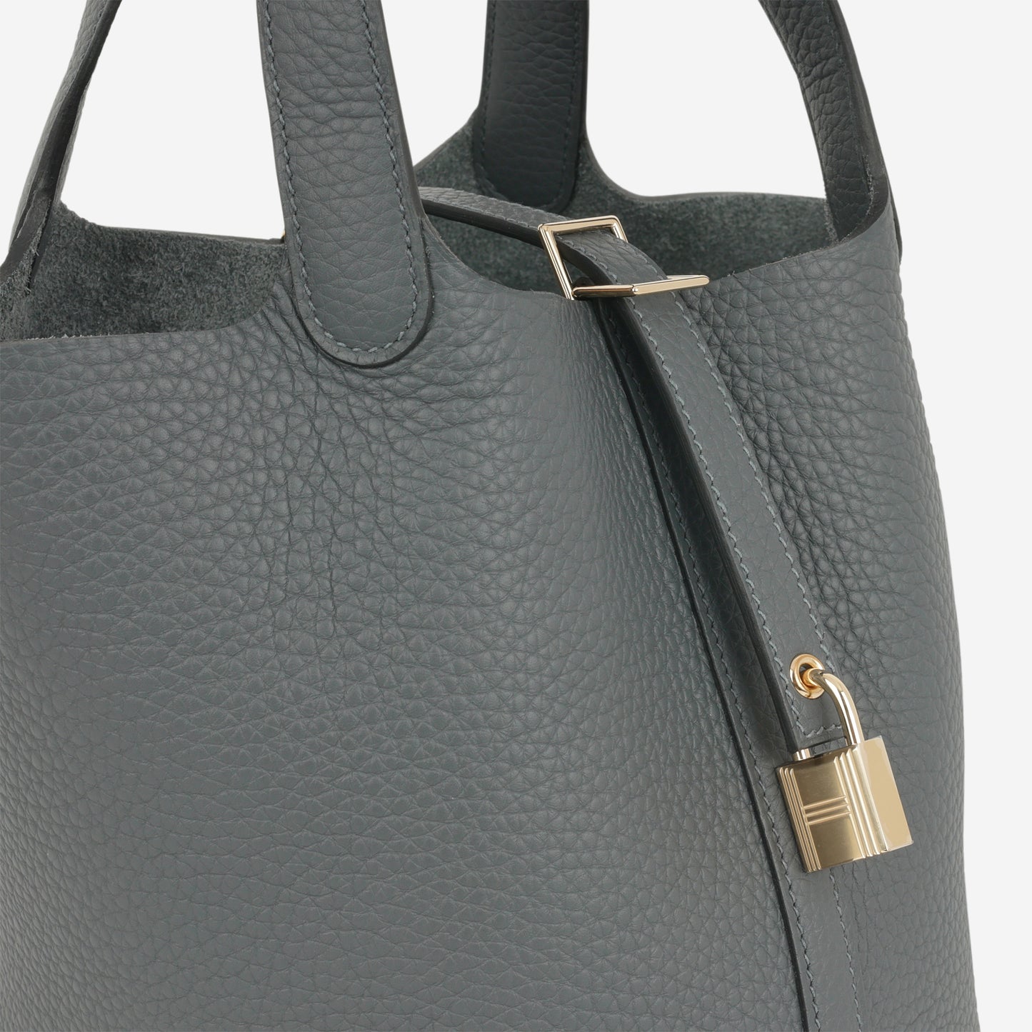 Hermès Picotin 18 - Gris Misty Clemence | Permabrass Hardware - Bagista