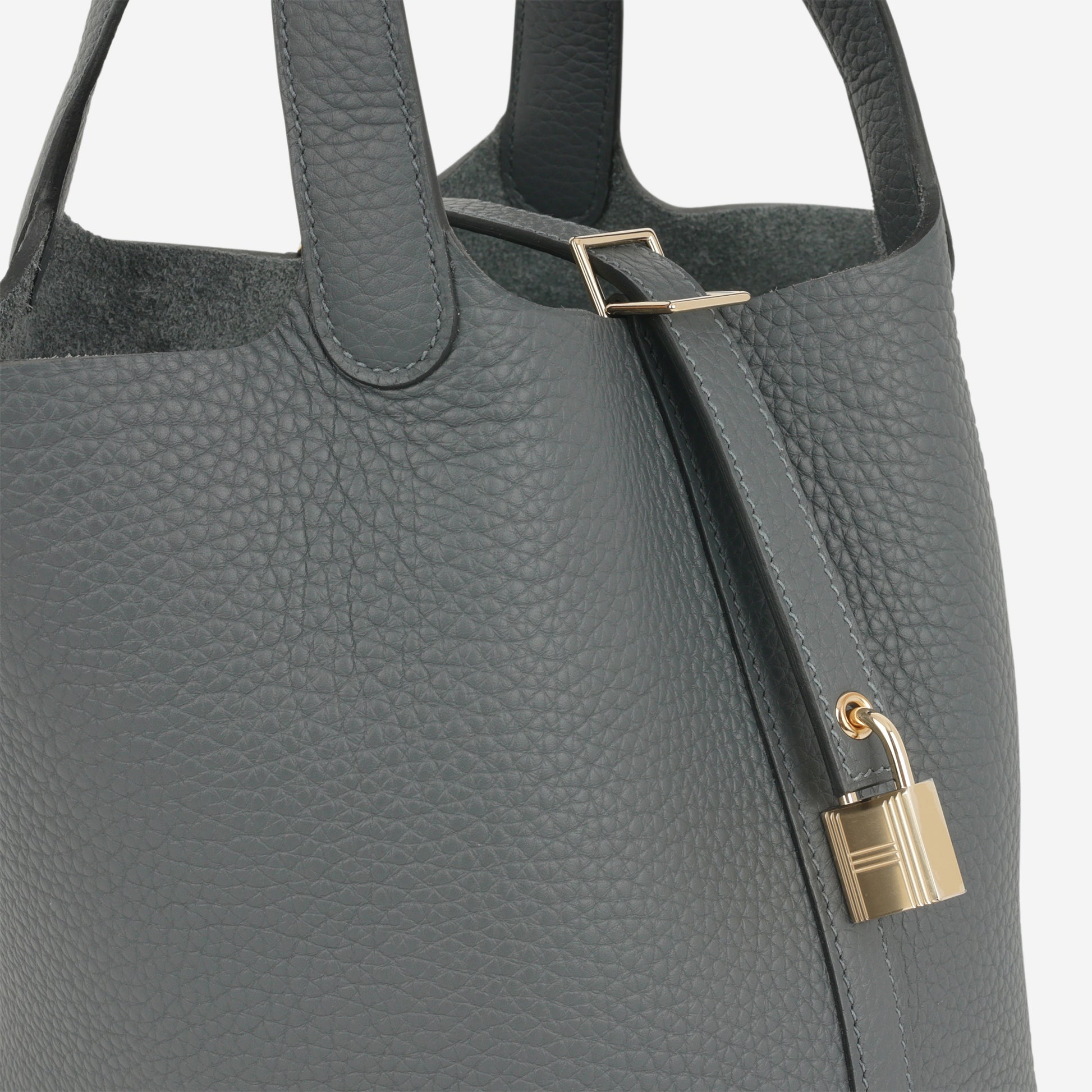 Hermès Picotin 18 - Gris Misty Clemence | Permabrass Hardware - Bagista